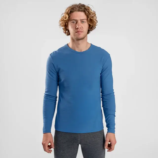 3 Pack Bundle - Men's Alpaca Wool Long Sleeve T-Shirt: 160 Ultralight - Image 4
