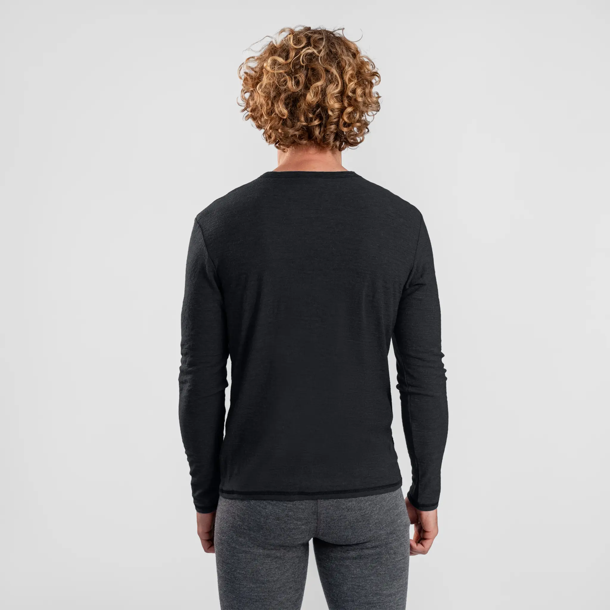 3 Pack Bundle - Men's Alpaca Wool Long Sleeve T-Shirt: 160 Ultralight - Image 51