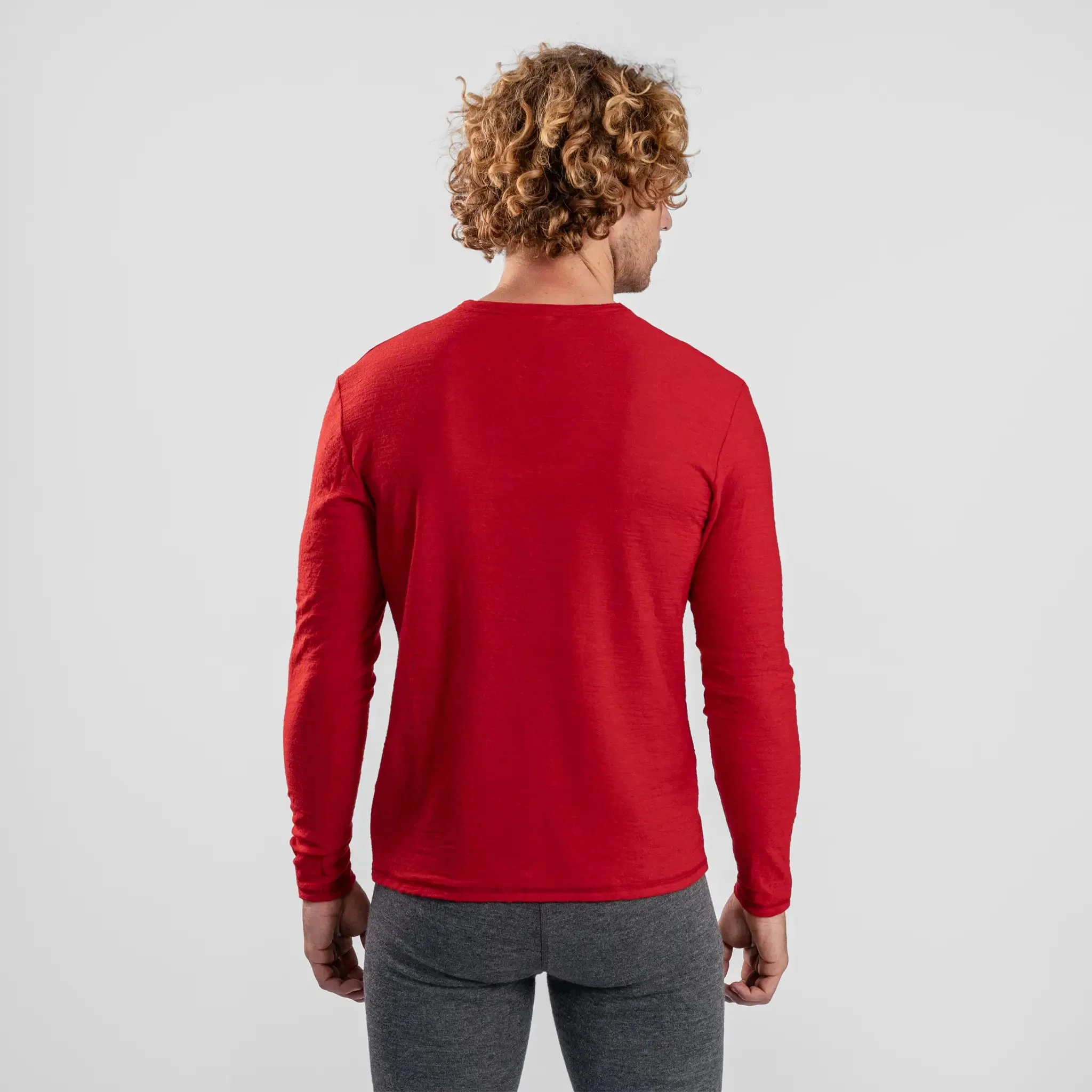 3 Pack Bundle - Men's Alpaca Wool Long Sleeve T-Shirt: 160 Ultralight - Image 33