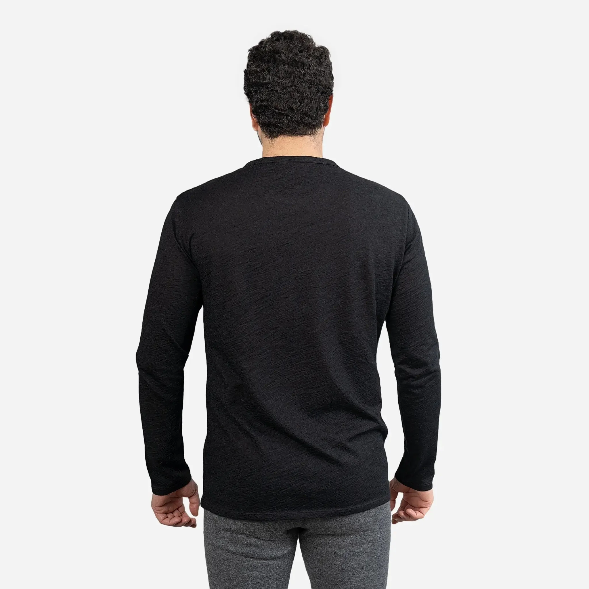 5 Pack Bundle - Men's Alpaca Wool Long Sleeve T-Shirt: 160 Ultralight - Image 26