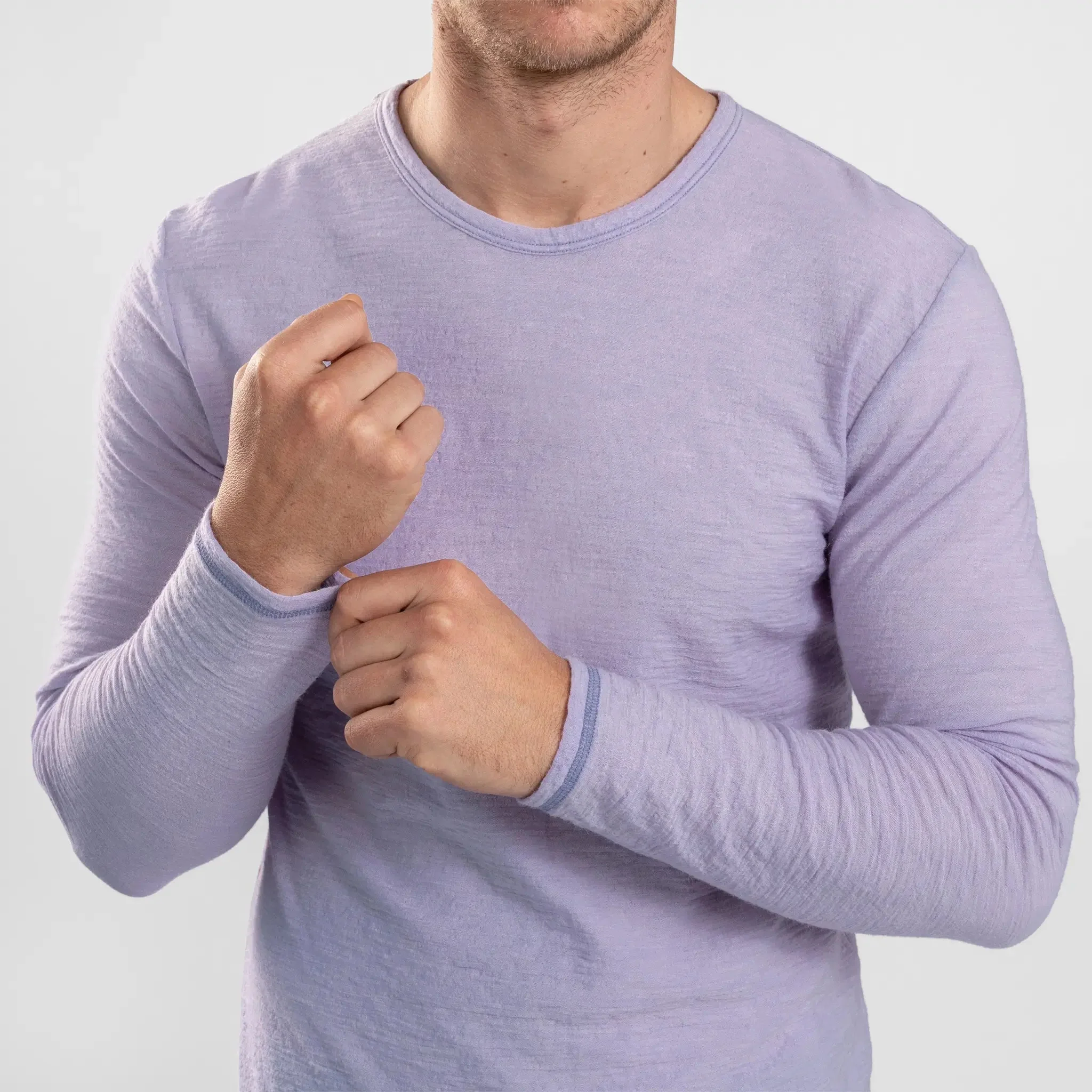 3 Pack Bundle - Men's Alpaca Wool Long Sleeve T-Shirt: 160 Ultralight - Image 36