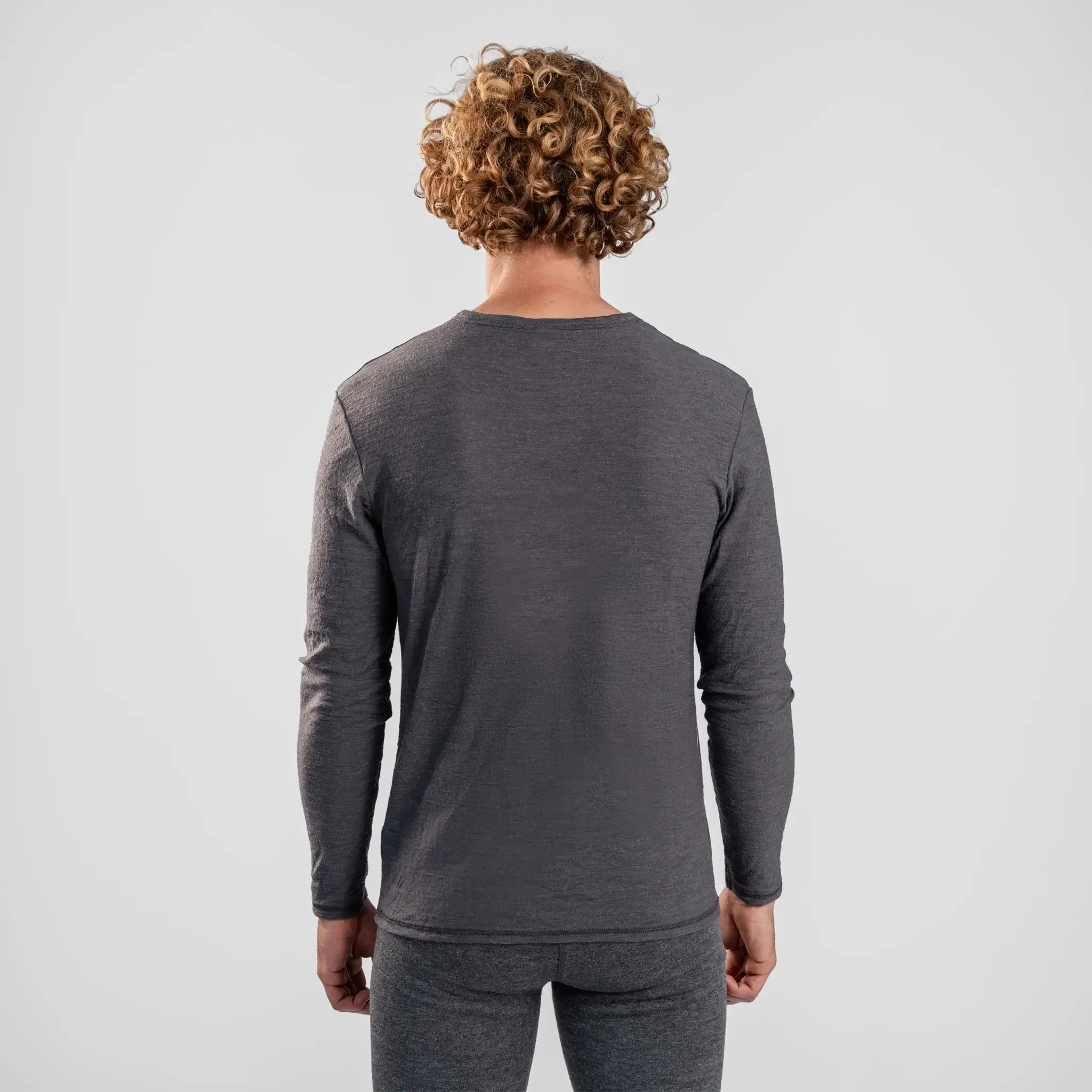 3 Pack Bundle - Men's Alpaca Wool Long Sleeve T-Shirt: 160 Ultralight - Image 17
