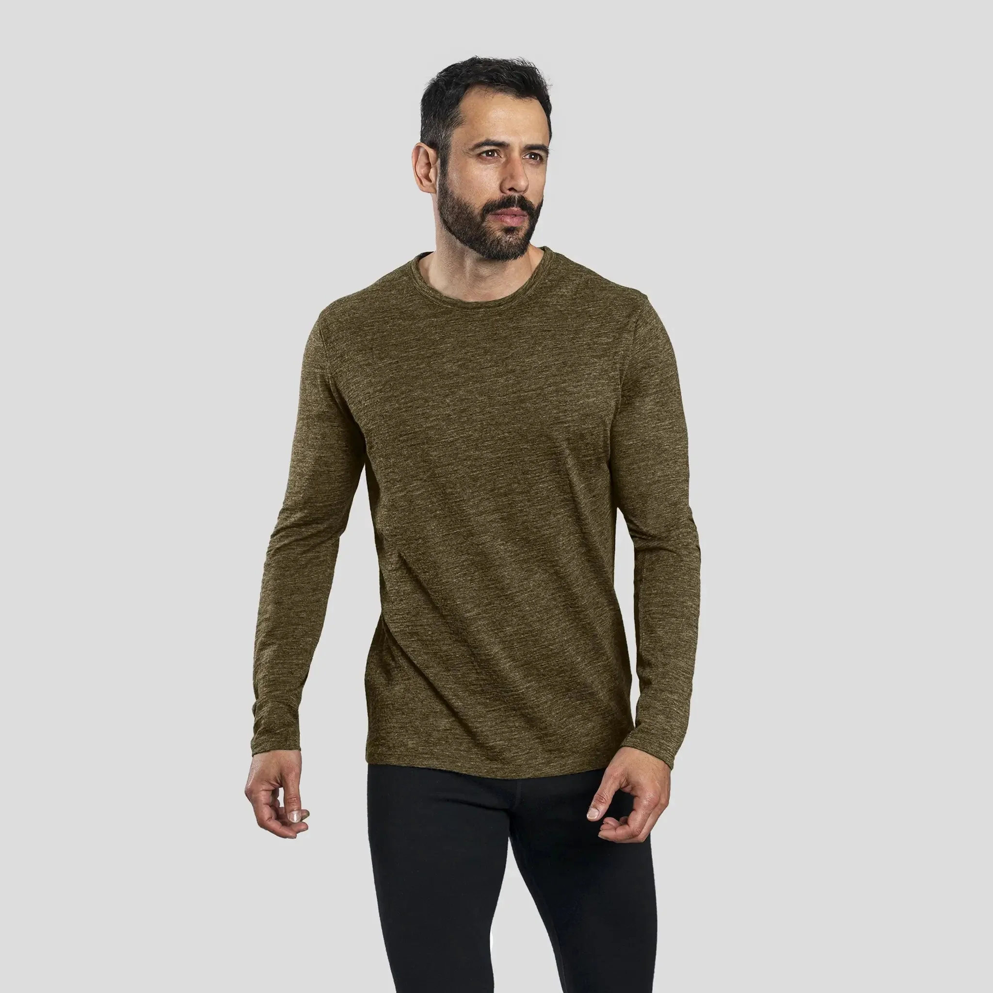 5 Pack Bundle - Men's Alpaca Wool Long Sleeve T-Shirt: 160 Ultralight - Image 39