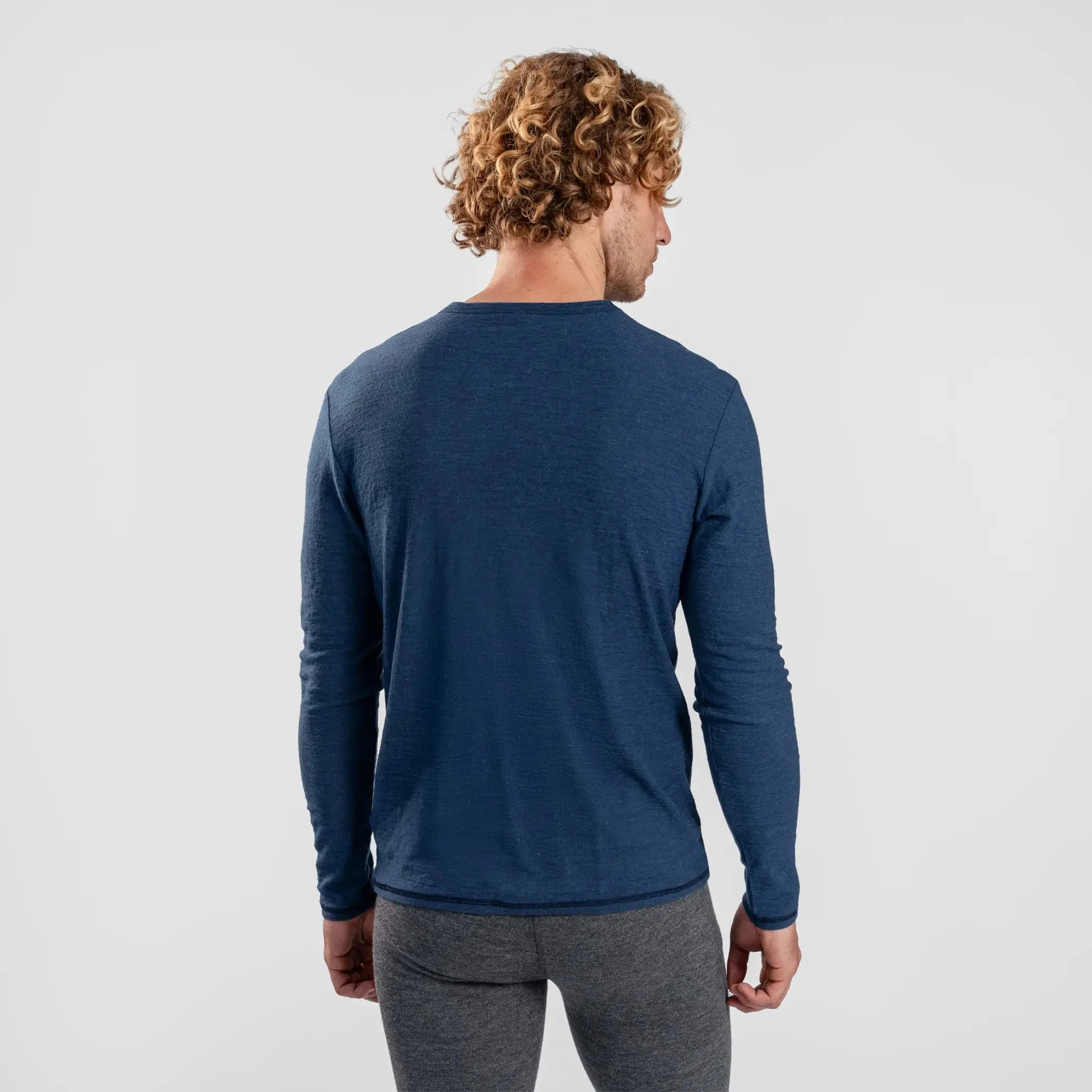 3 Pack Bundle - Men's Alpaca Wool Long Sleeve T-Shirt: 160 Ultralight - Image 29