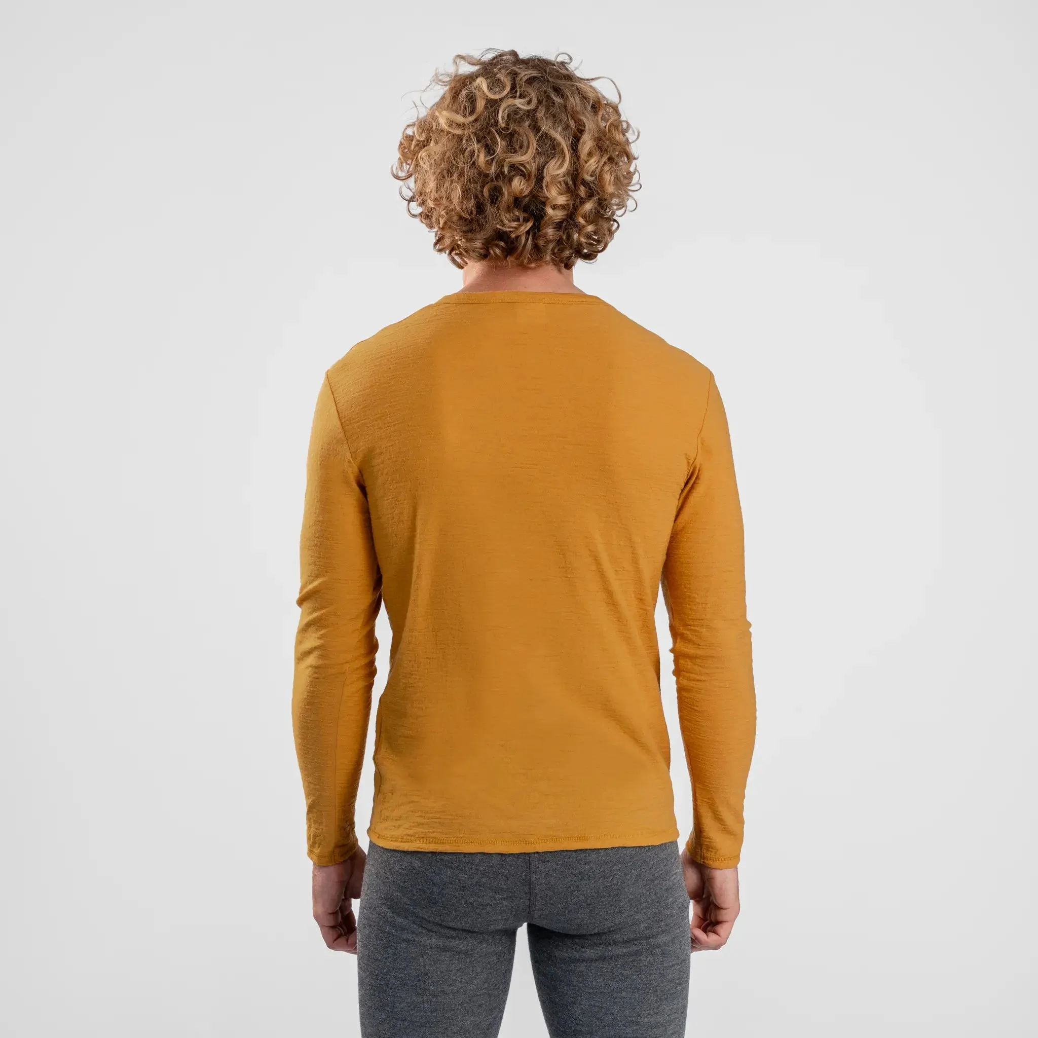 3 Pack Bundle - Men's Alpaca Wool Long Sleeve T-Shirt: 160 Ultralight - Image 46
