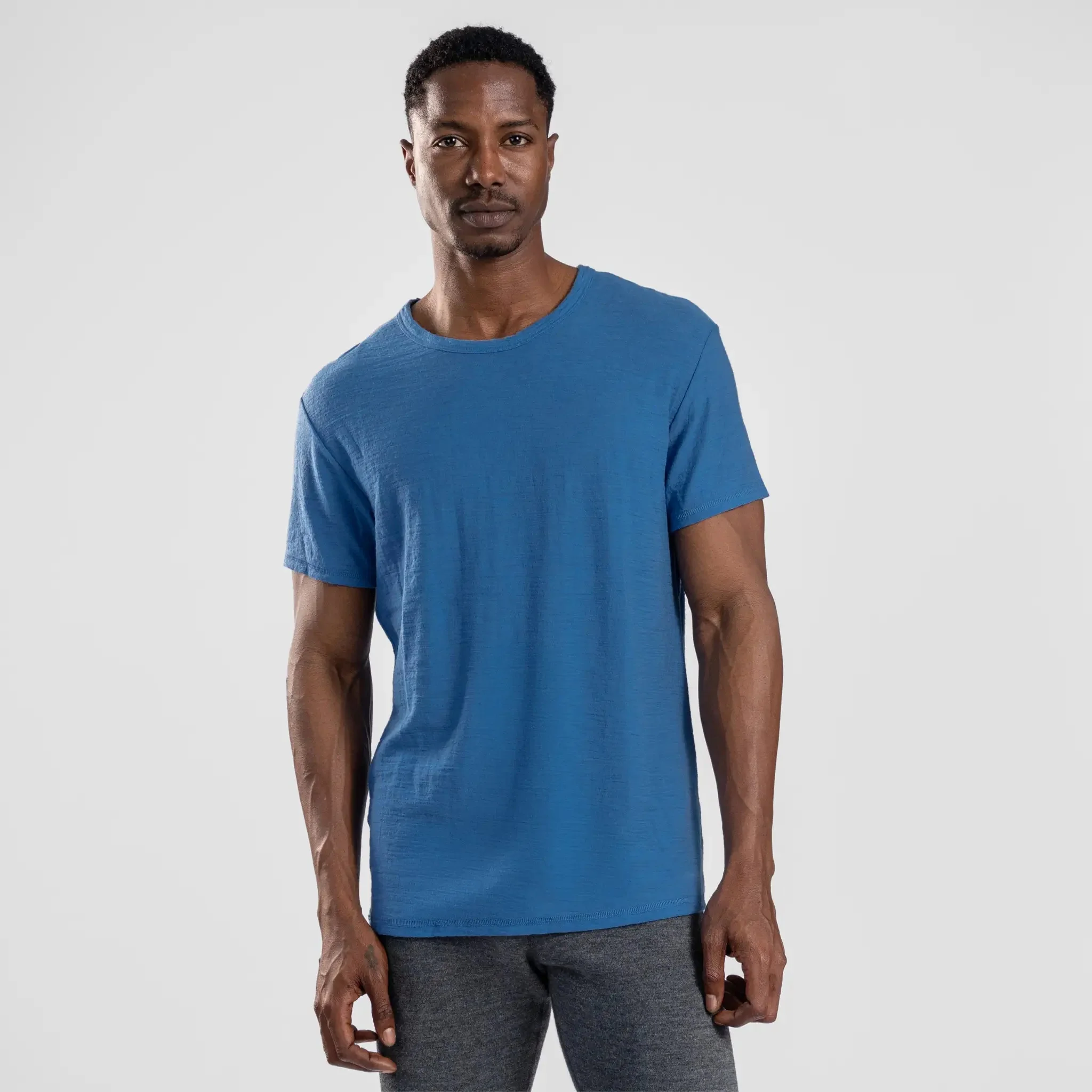 3 Pack Bundle - Men's Alpaca Wool T-Shirt: 160 Ultralight Crew Neck - Image 20