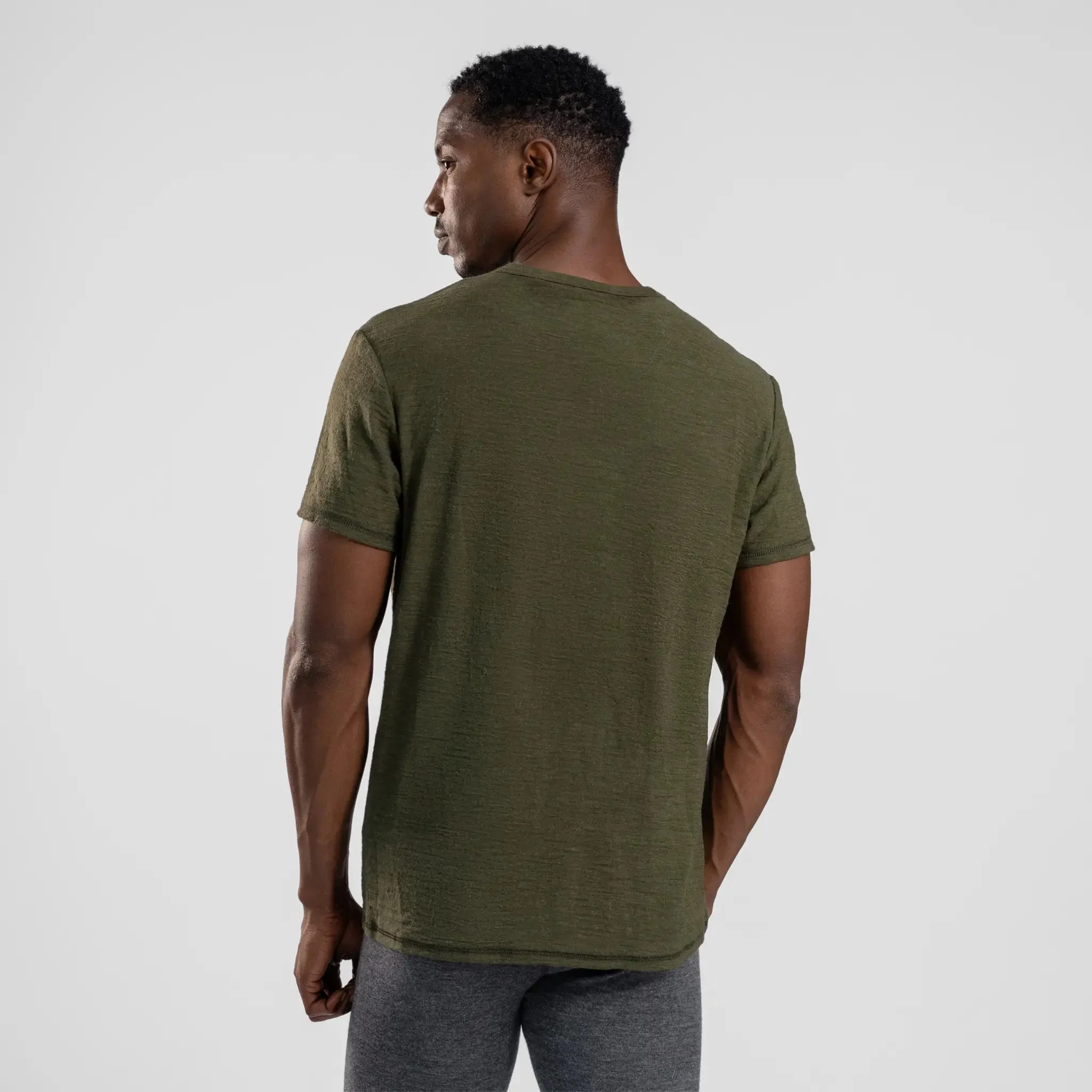 3 Pack Bundle - Men's Alpaca Wool T-Shirt: 160 Ultralight Crew Neck - Image 19