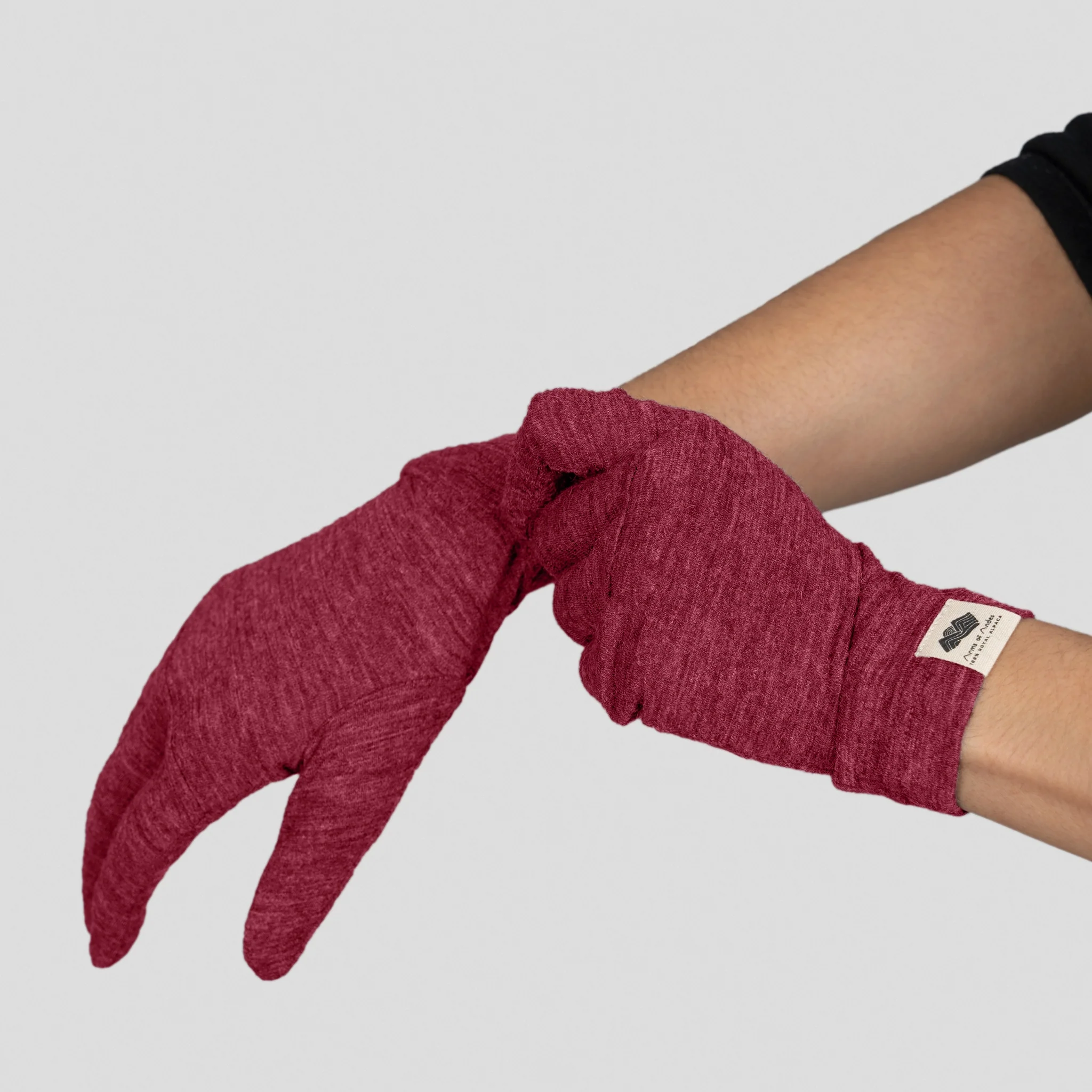 Unisex Alpaca Wool Glove Liners: 160 Ultralight - Image 6