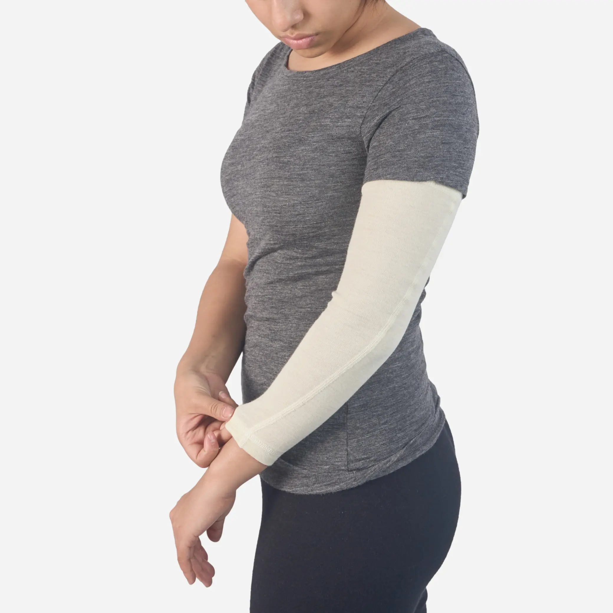 Alpaca Wool Arm Sleeve: 300 Lightweight - Image 28