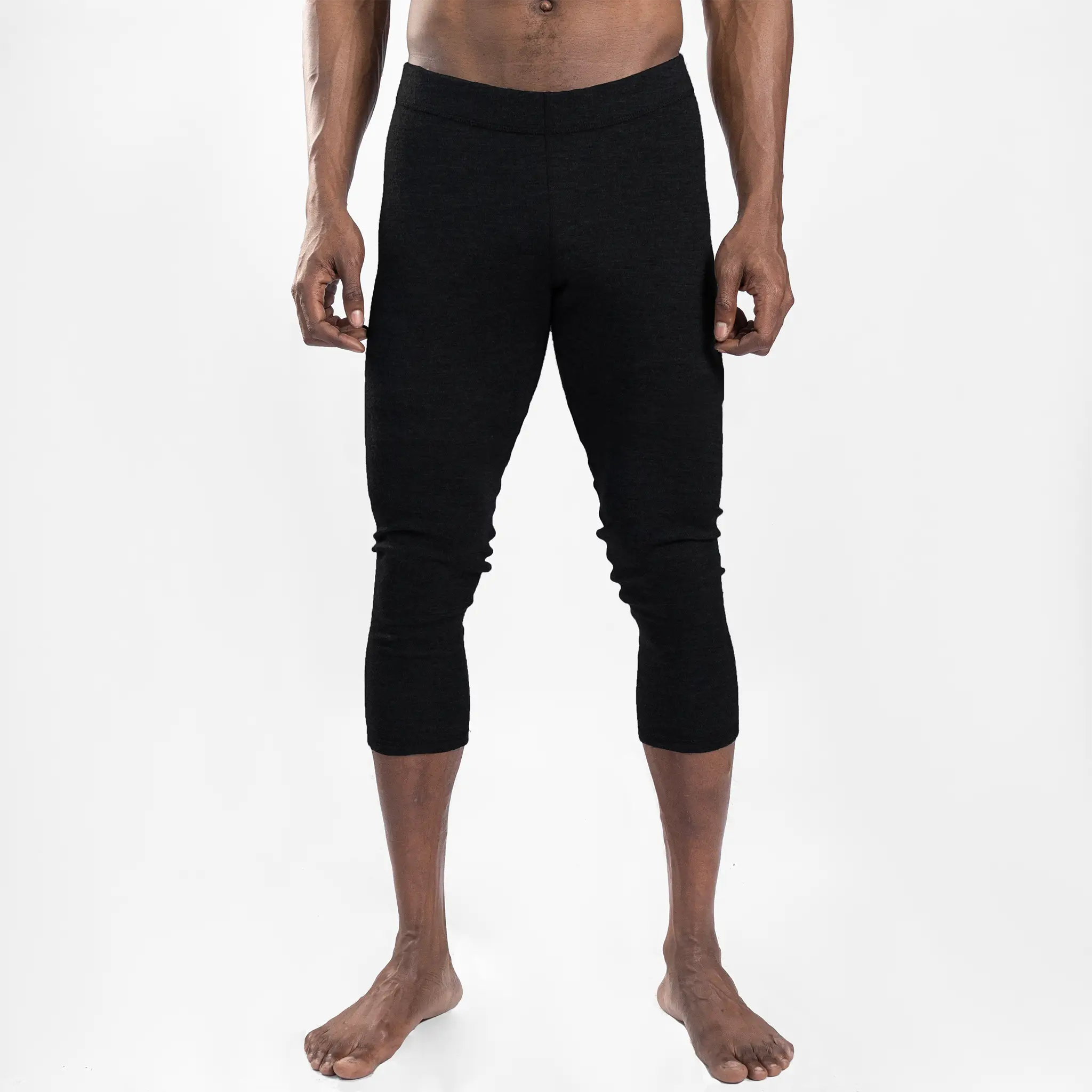 Men's Alpaca Wool 3/4 Leggings: 300 Lightweight - Image 3