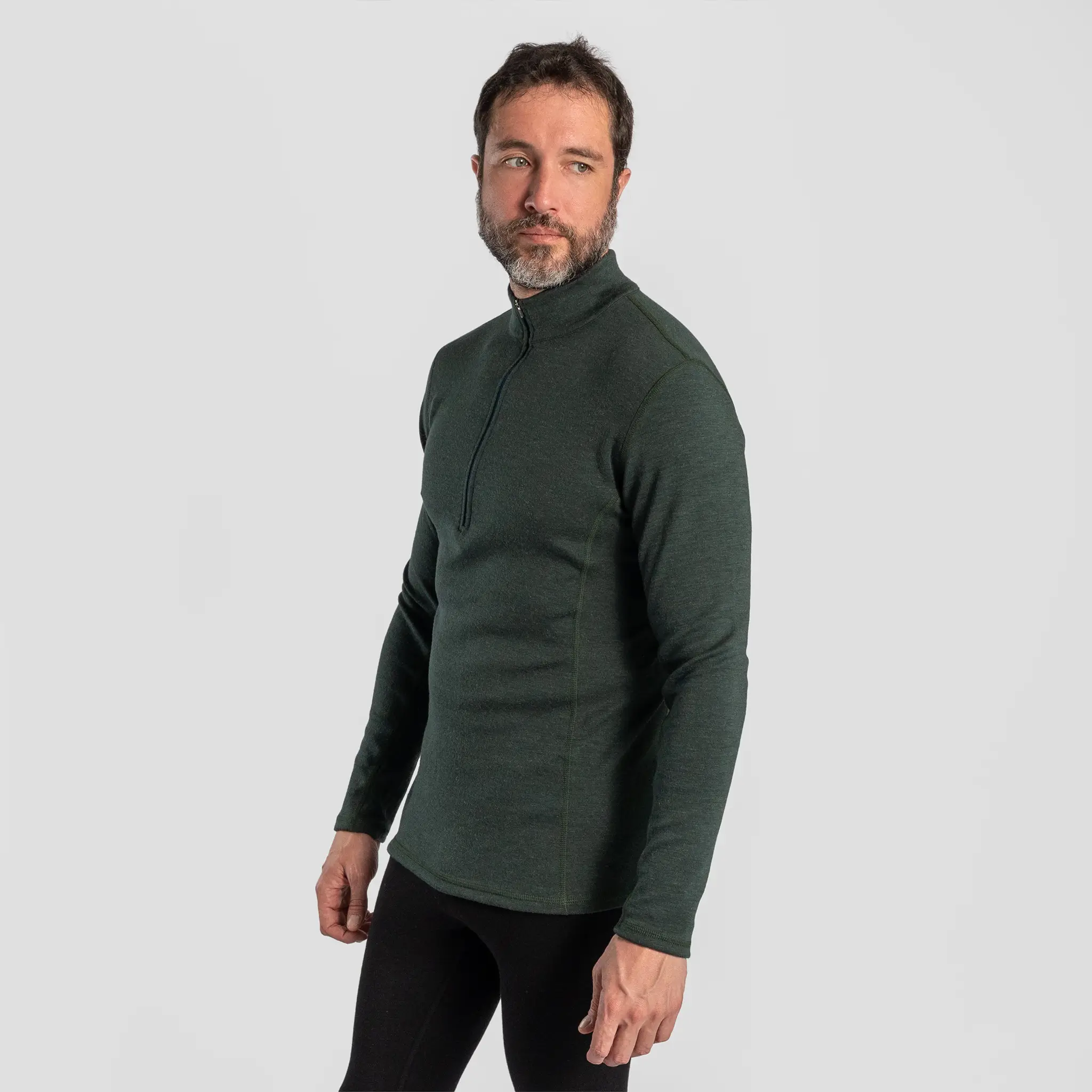 Men's Alpaca Wool Base Layer: 300 Lightweight Half-Zip - Image 11
