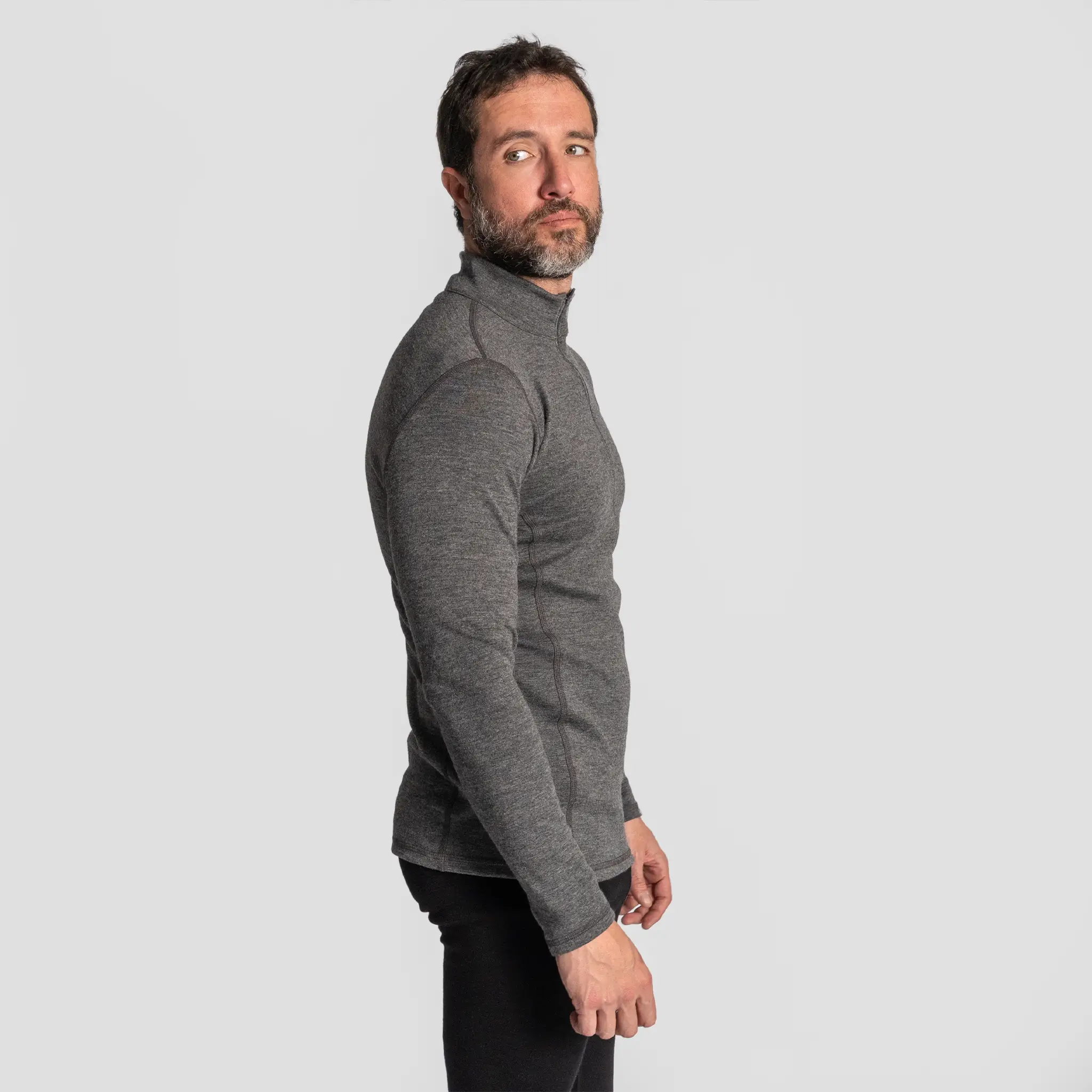 Men's Alpaca Wool Base Layer: 300 Lightweight Half-Zip - Image 15