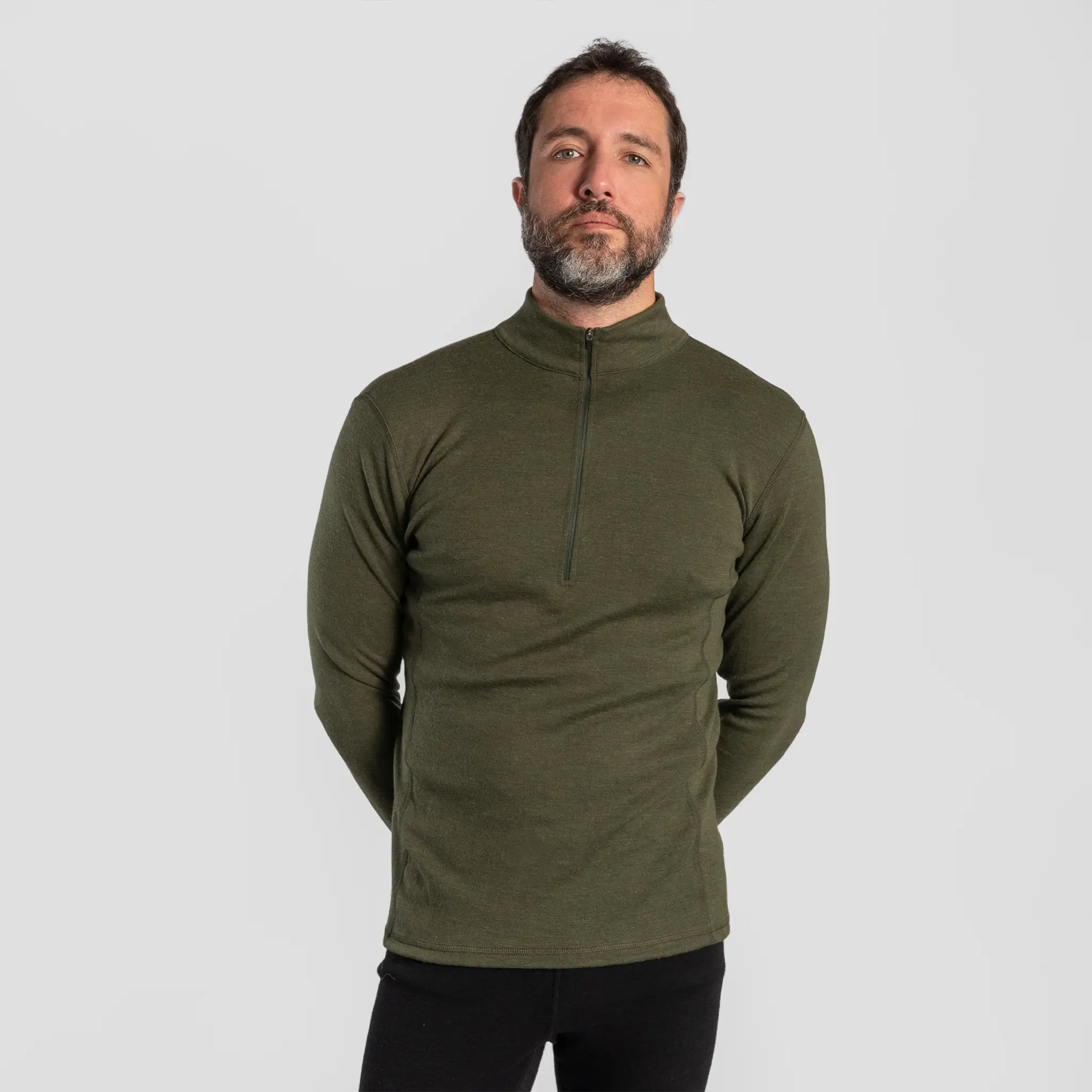 Men's Alpaca Wool Base Layer: 300 Lightweight Half-Zip - Image 18