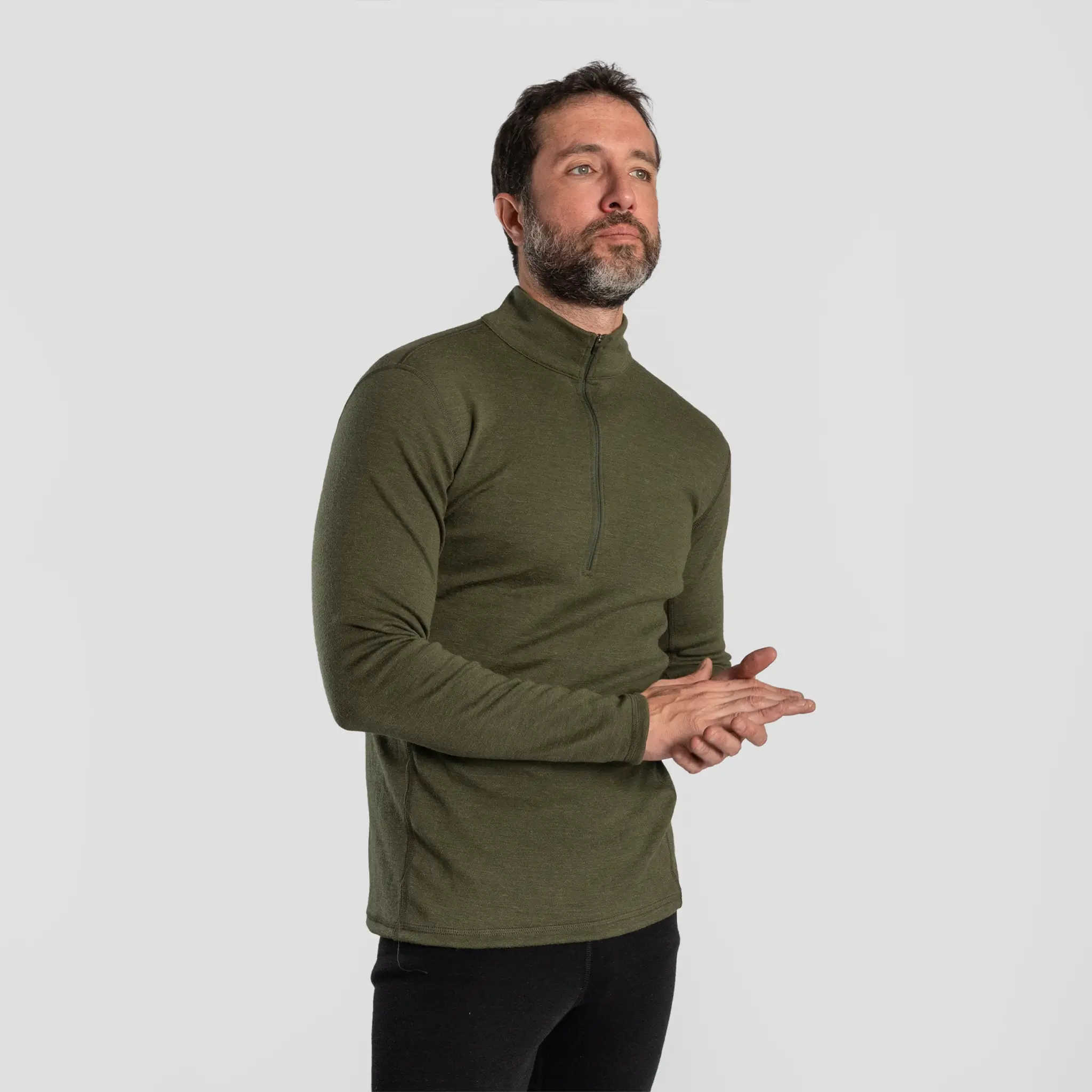 Men's Alpaca Wool Base Layer: 300 Lightweight Half-Zip - Image 19