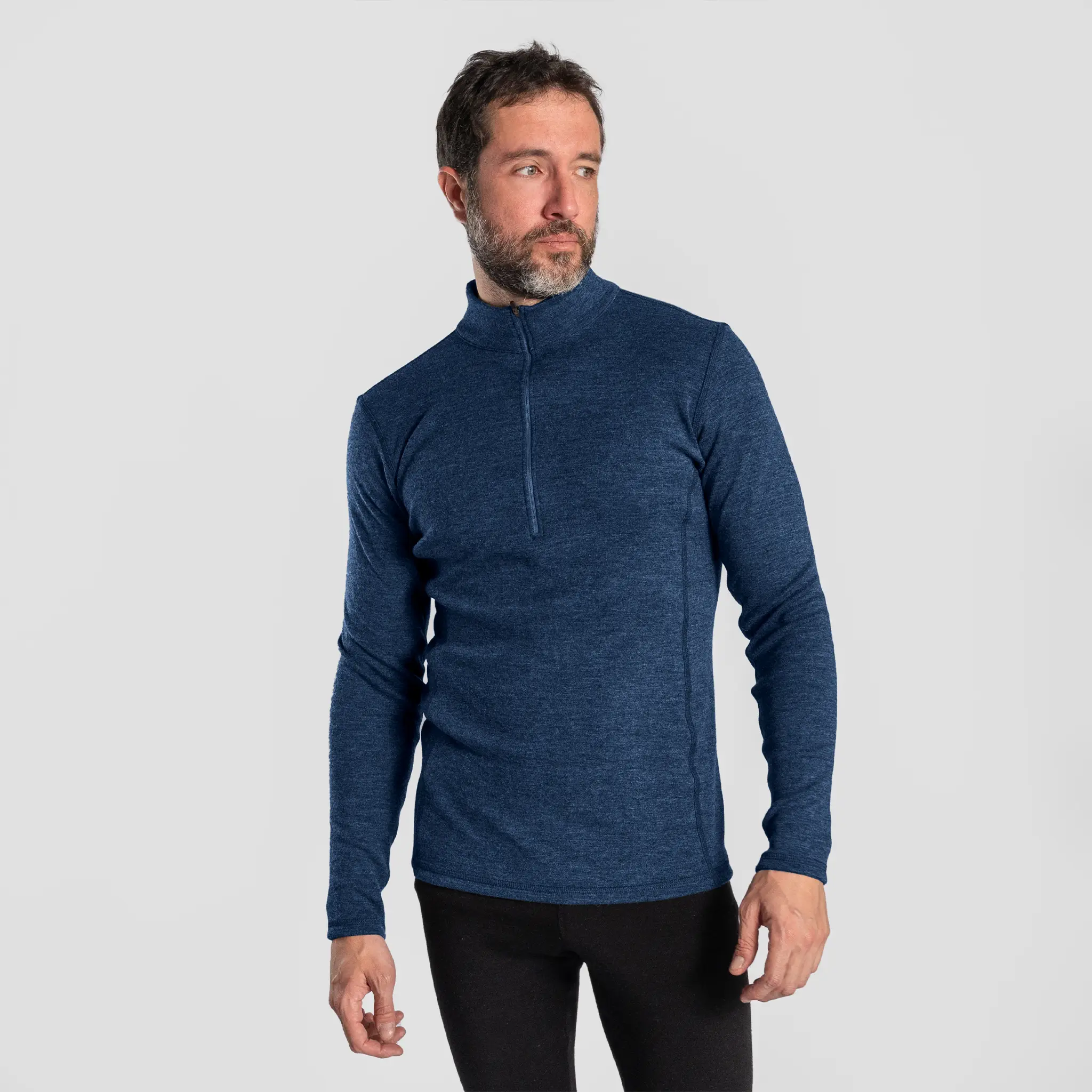 Men's Alpaca Wool Base Layer: 300 Lightweight Half-Zip - Image 26
