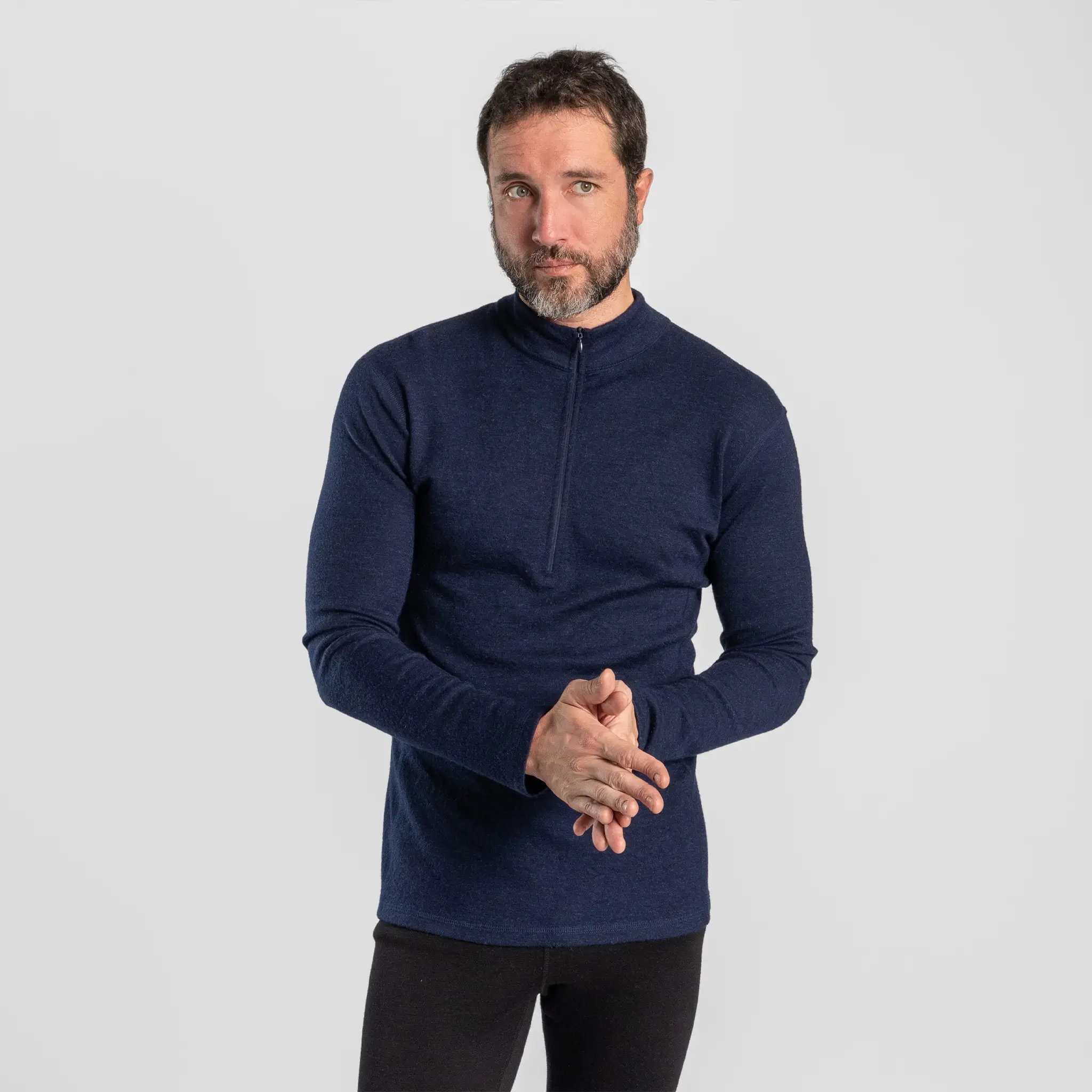 Men's Alpaca Wool Base Layer: 300 Lightweight Half-Zip - Image 34