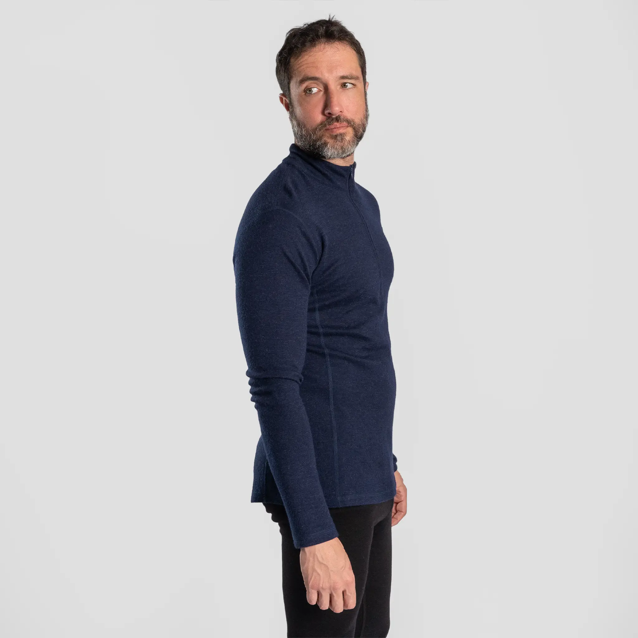 Men's Alpaca Wool Base Layer: 300 Lightweight Half-Zip - Image 35