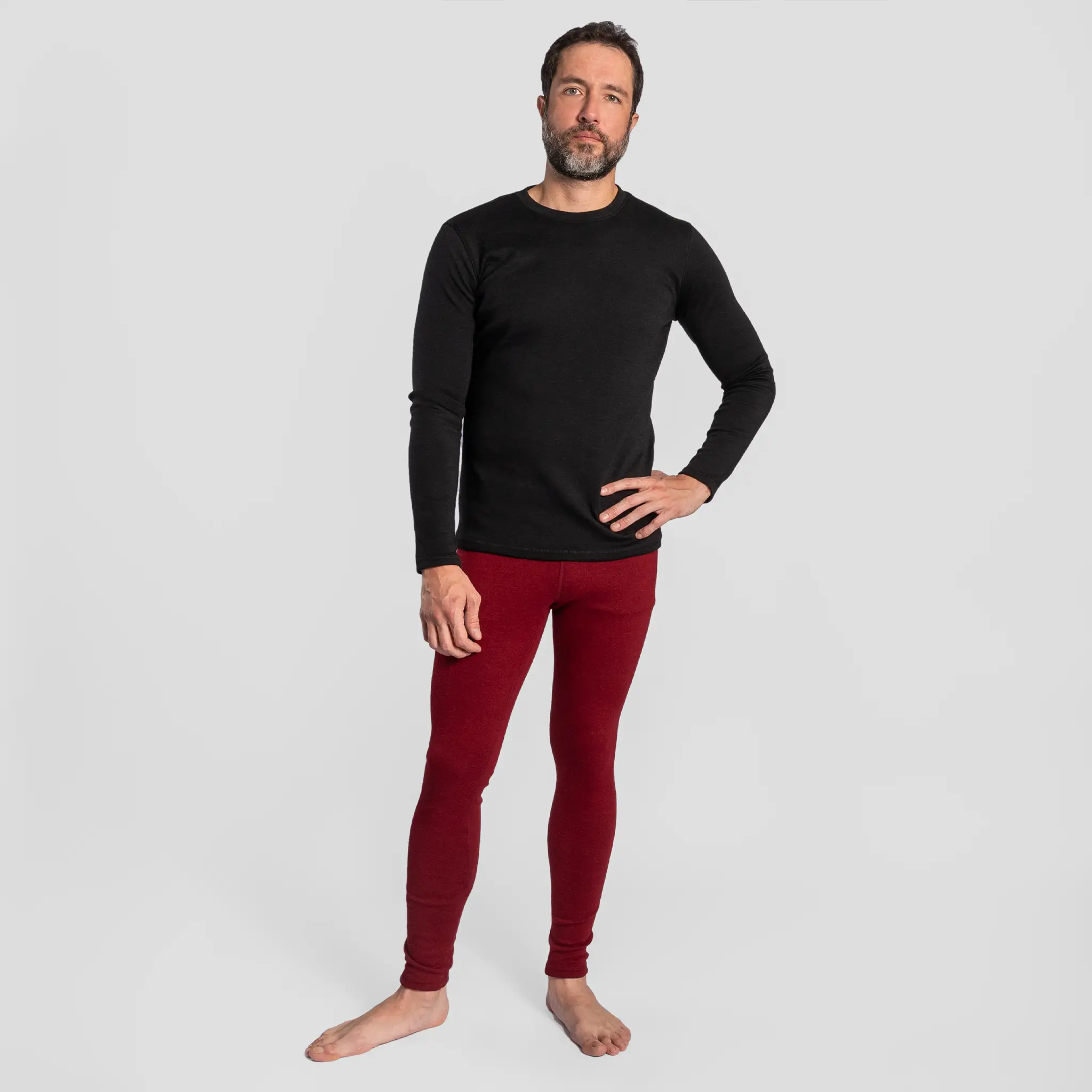 Men's Alpaca Wool Leggings: 420 Midweight - Image 13