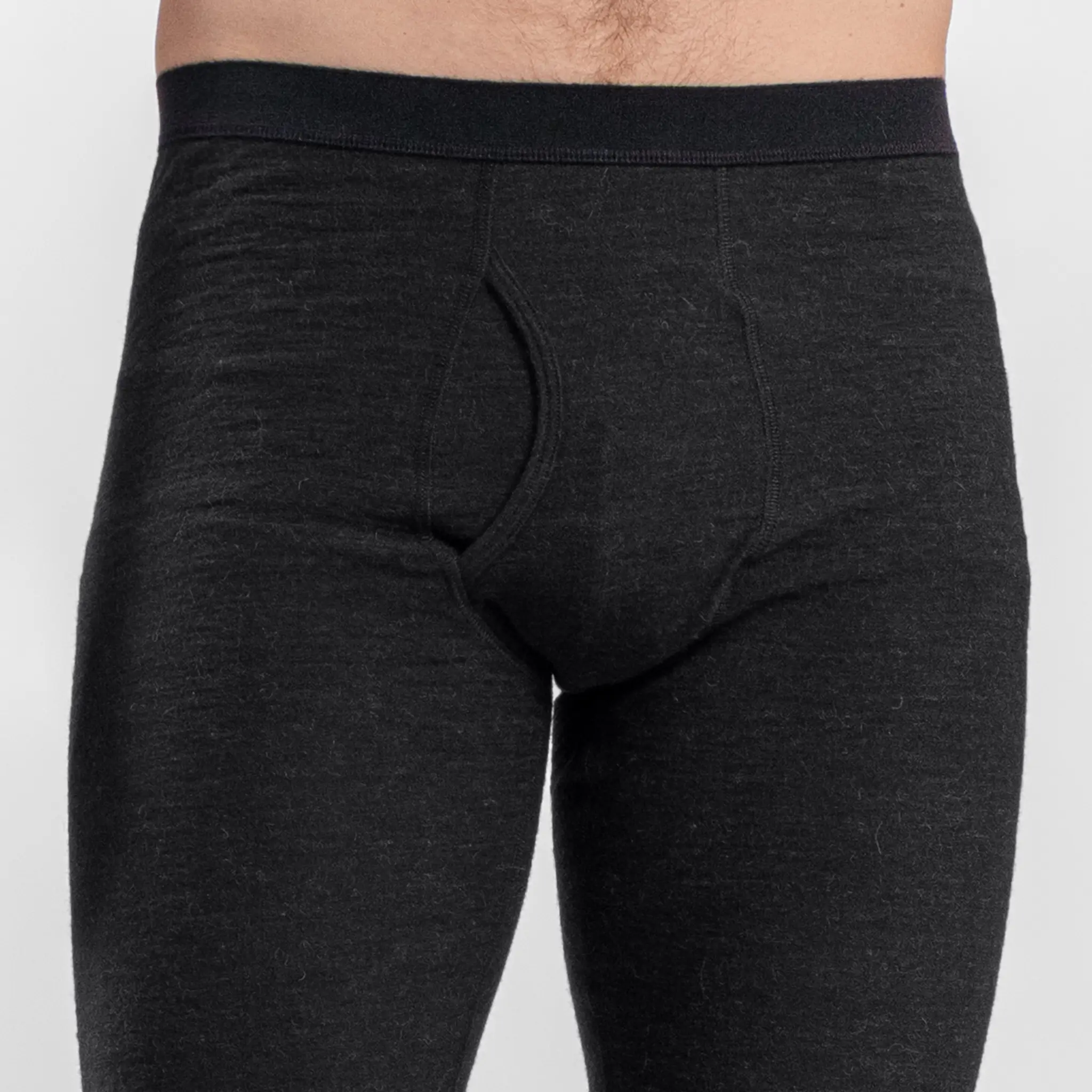 Men's Alpaca Wool Leggings With Fly: 160 Ultralight - Image 3