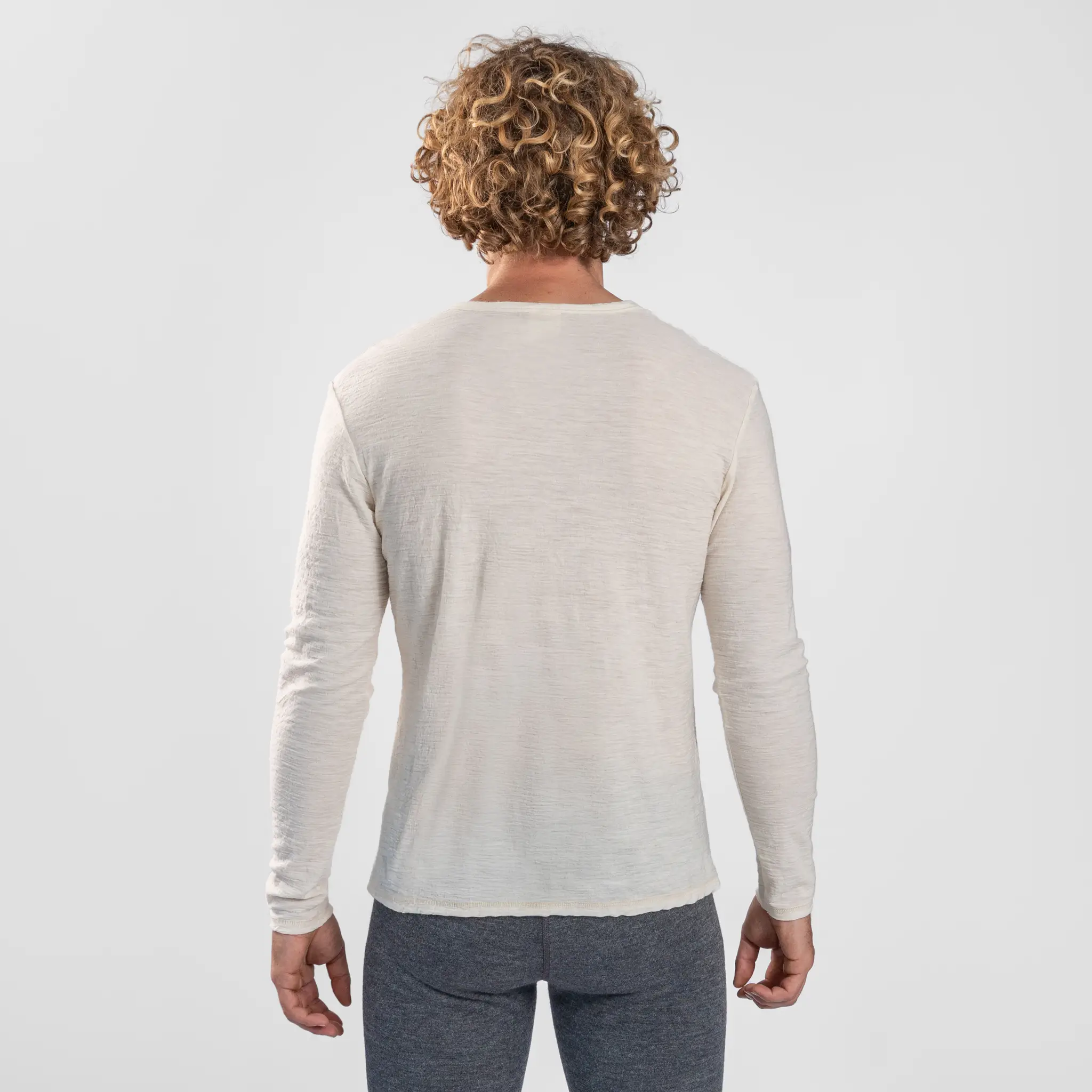 Men's Alpaca Wool Long Sleeve T-Shirt: 110 Featherweight - Image 7