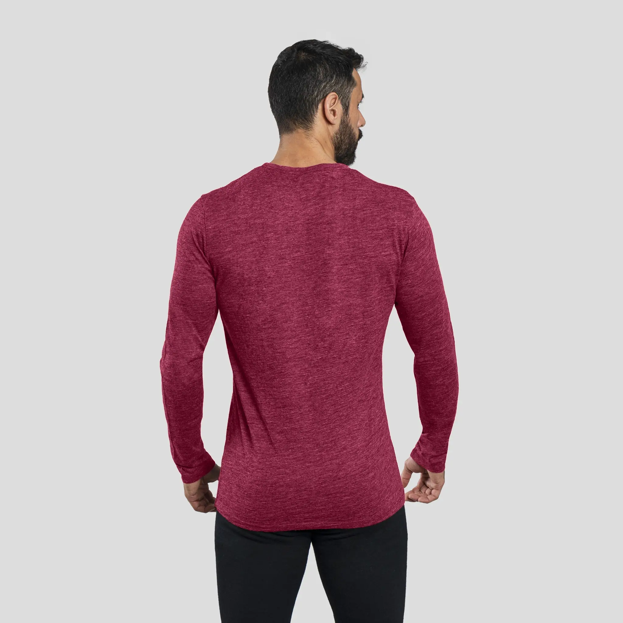Men's Alpaca Wool Long Sleeve T-Shirt: 160 Ultralight - Image 16