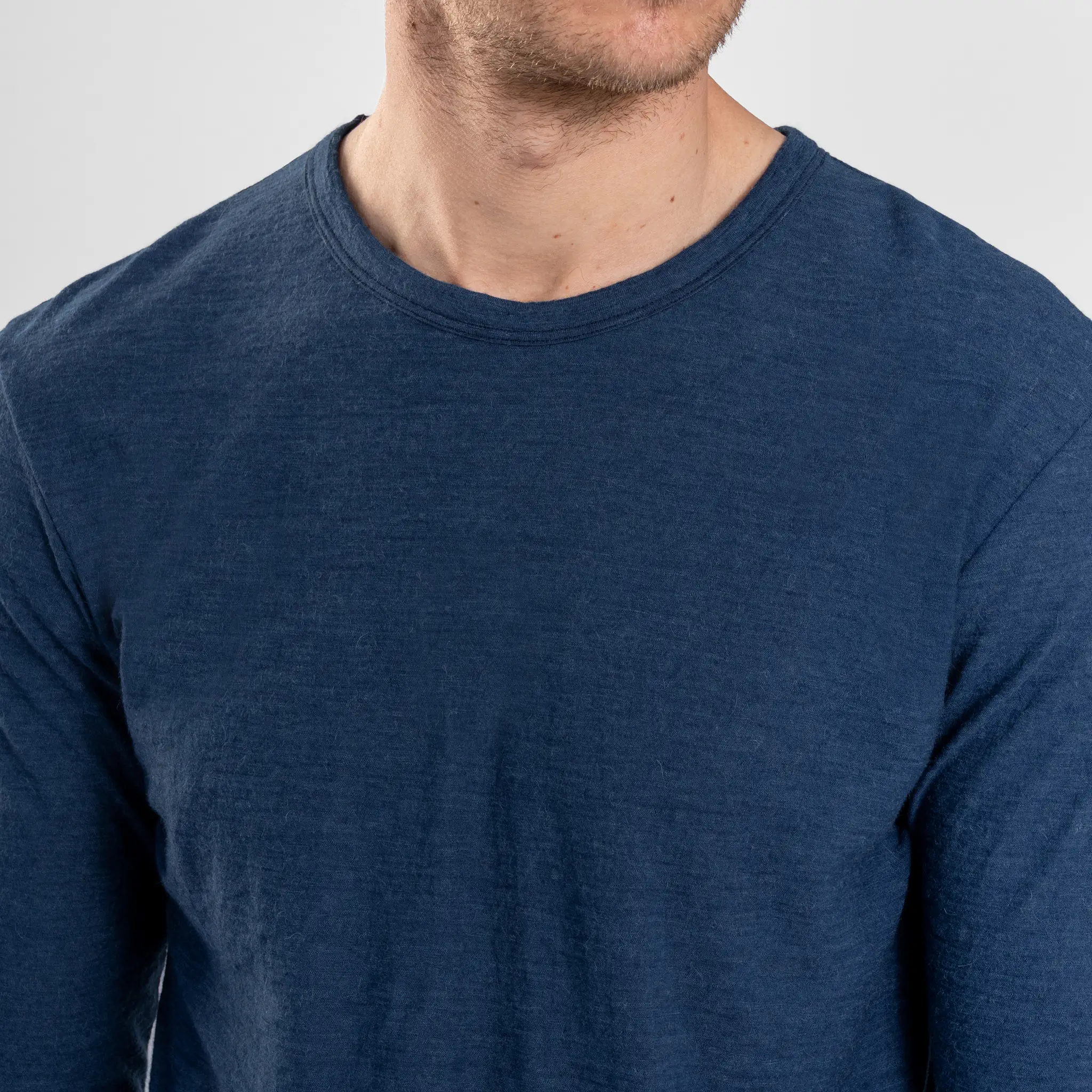 Men's Alpaca Wool Long Sleeve T-Shirt: 160 Ultralight - Image 23