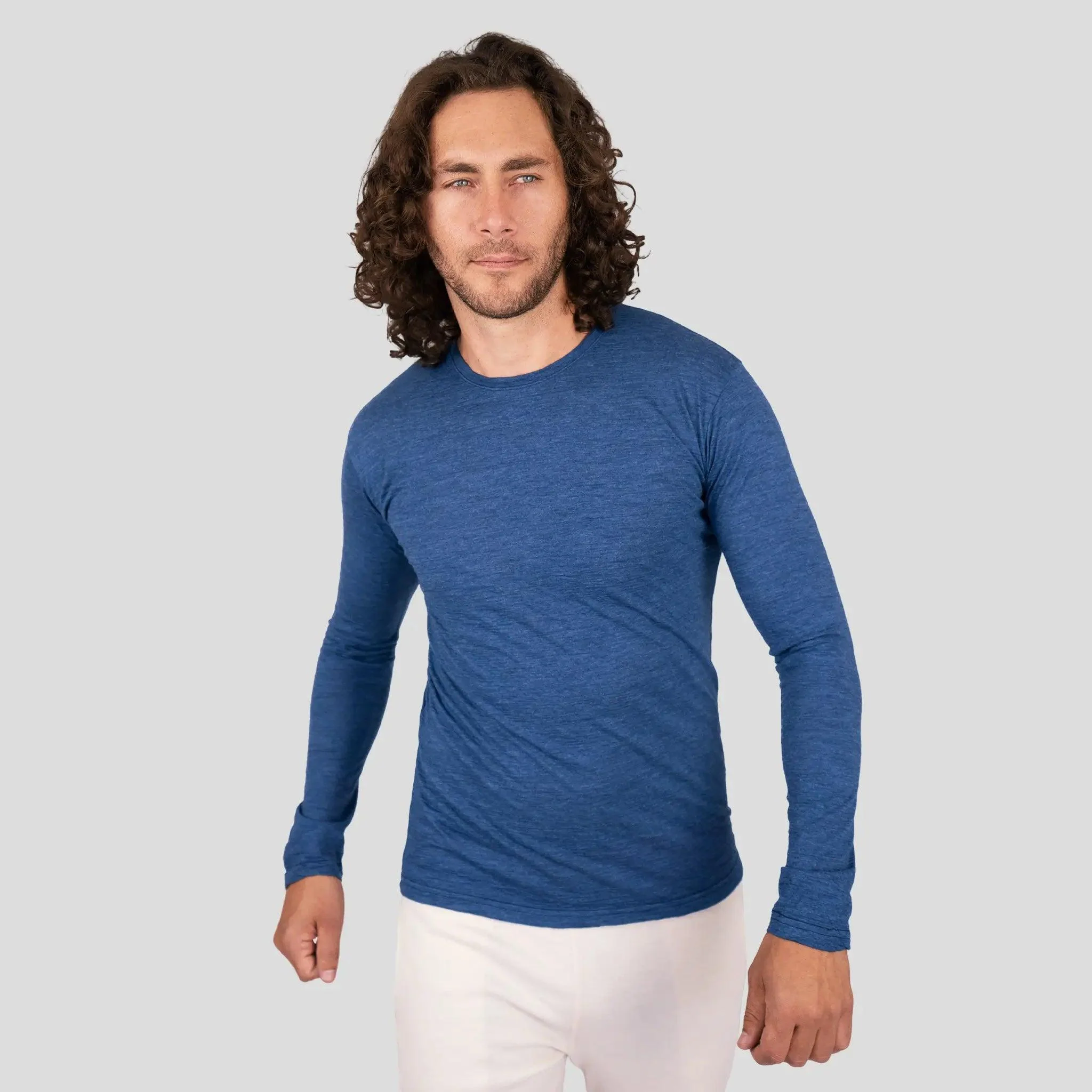 Men's Alpaca Wool Long Sleeve T-Shirt: 160 Ultralight - Image 8