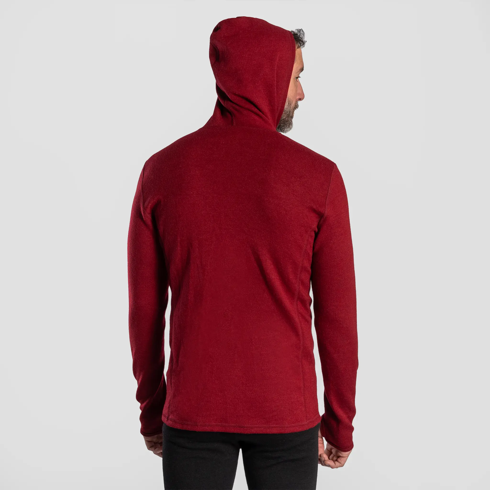 Men's Alpaca Wool Hoodie Jacket: 420 Midweight Full-Zip - Image 17