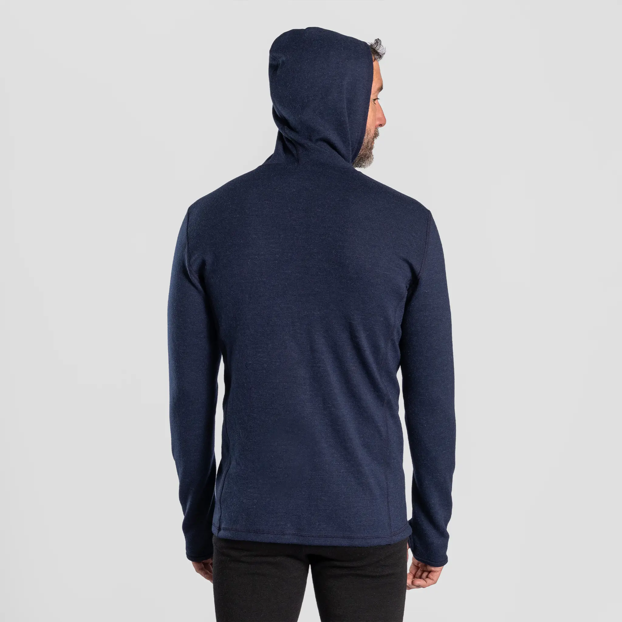 Men's Alpaca Wool Hoodie Jacket: 420 Midweight Full-Zip - Image 28
