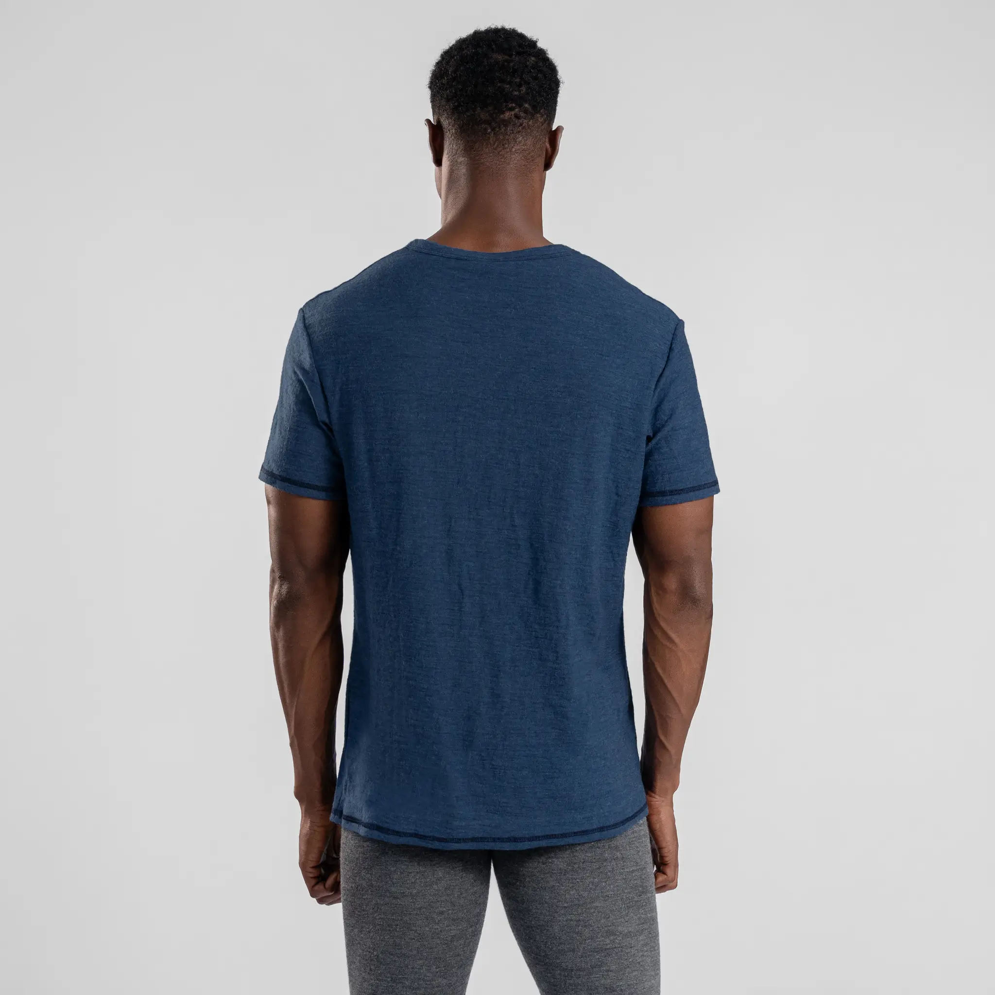 Men's Alpaca Wool Pocket T-Shirt: 160 Ultralight Crew Neck - Image 27