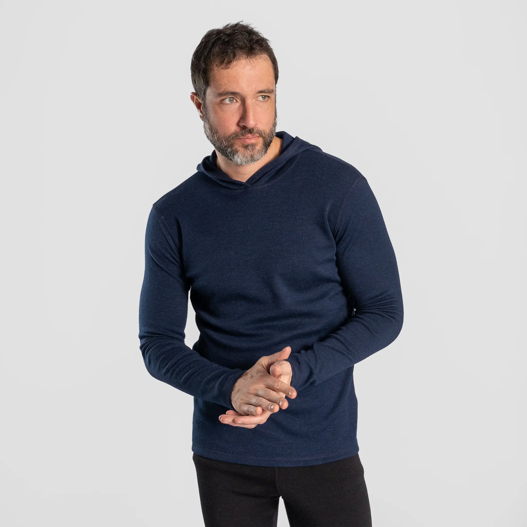 Men's Alpaca Wool Pullover Hoodie: 300 Lightweight - Image 26