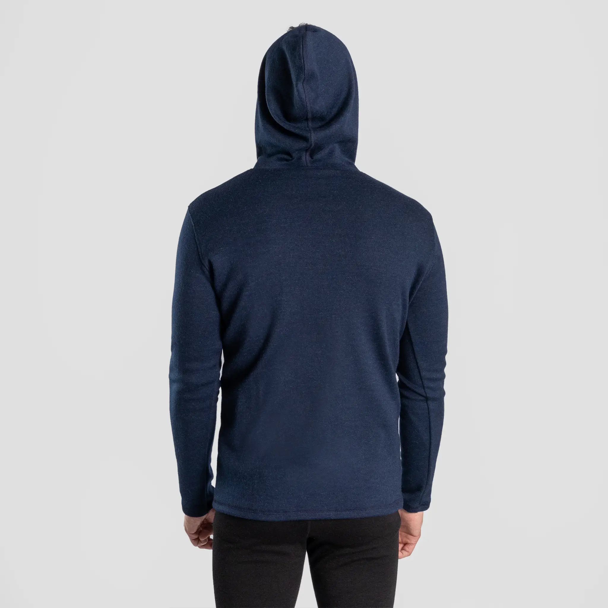Men's Alpaca Wool Pullover Hoodie: 420 Midweight - Image 13
