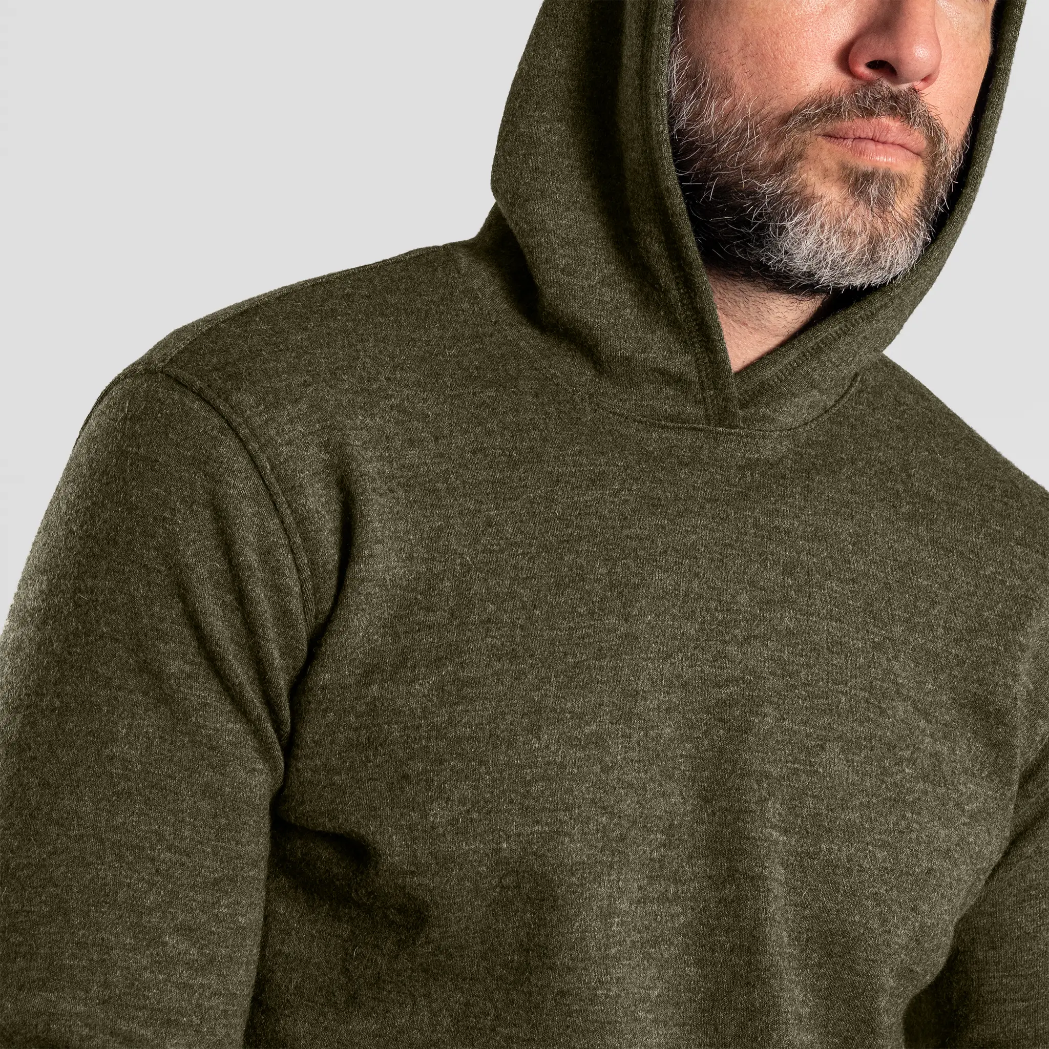 Men's Alpaca Wool Pullover Hoodie: 420 Midweight - Image 18