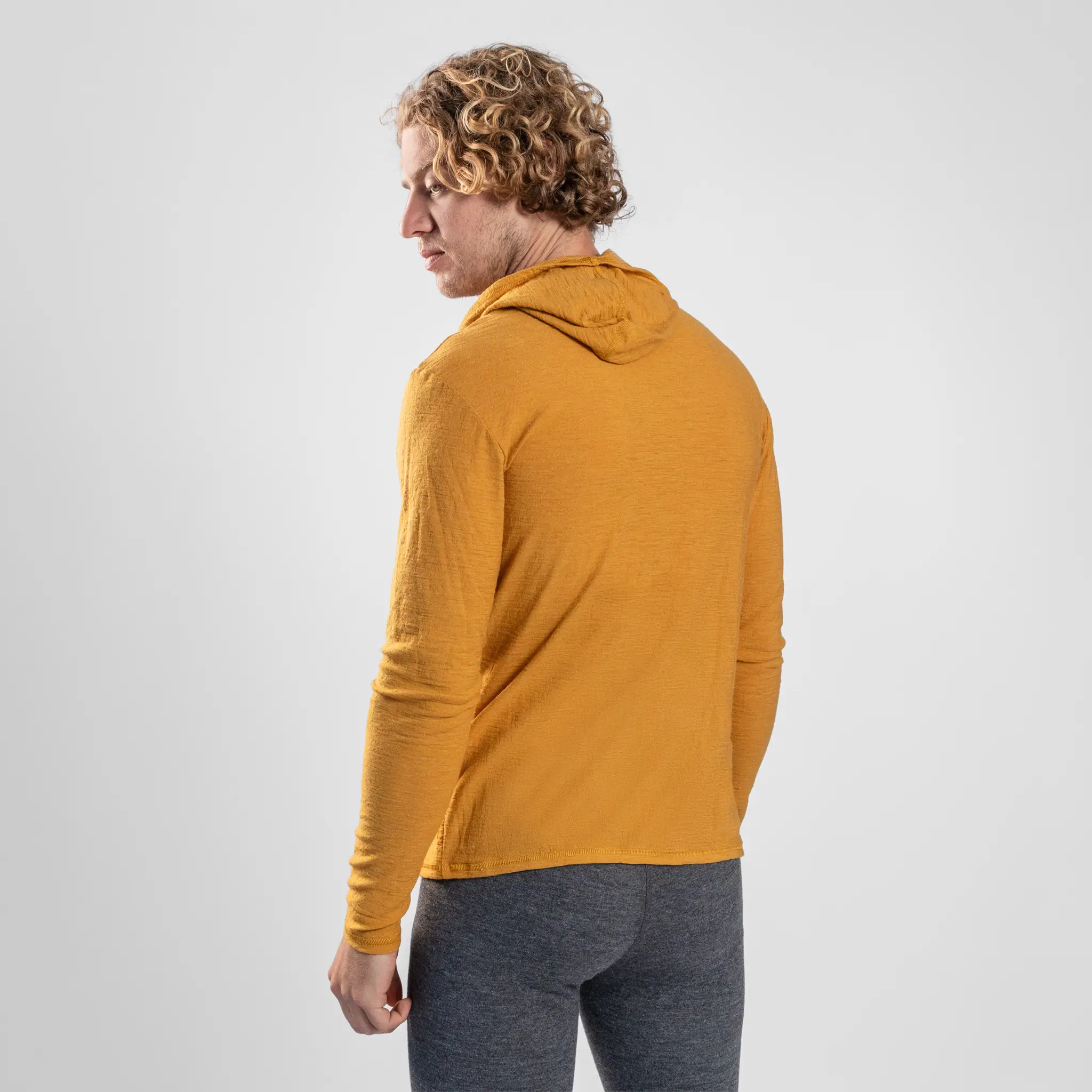 Men's Alpaca Wool Sun Hoodie: 160 Ultralight - Image 11