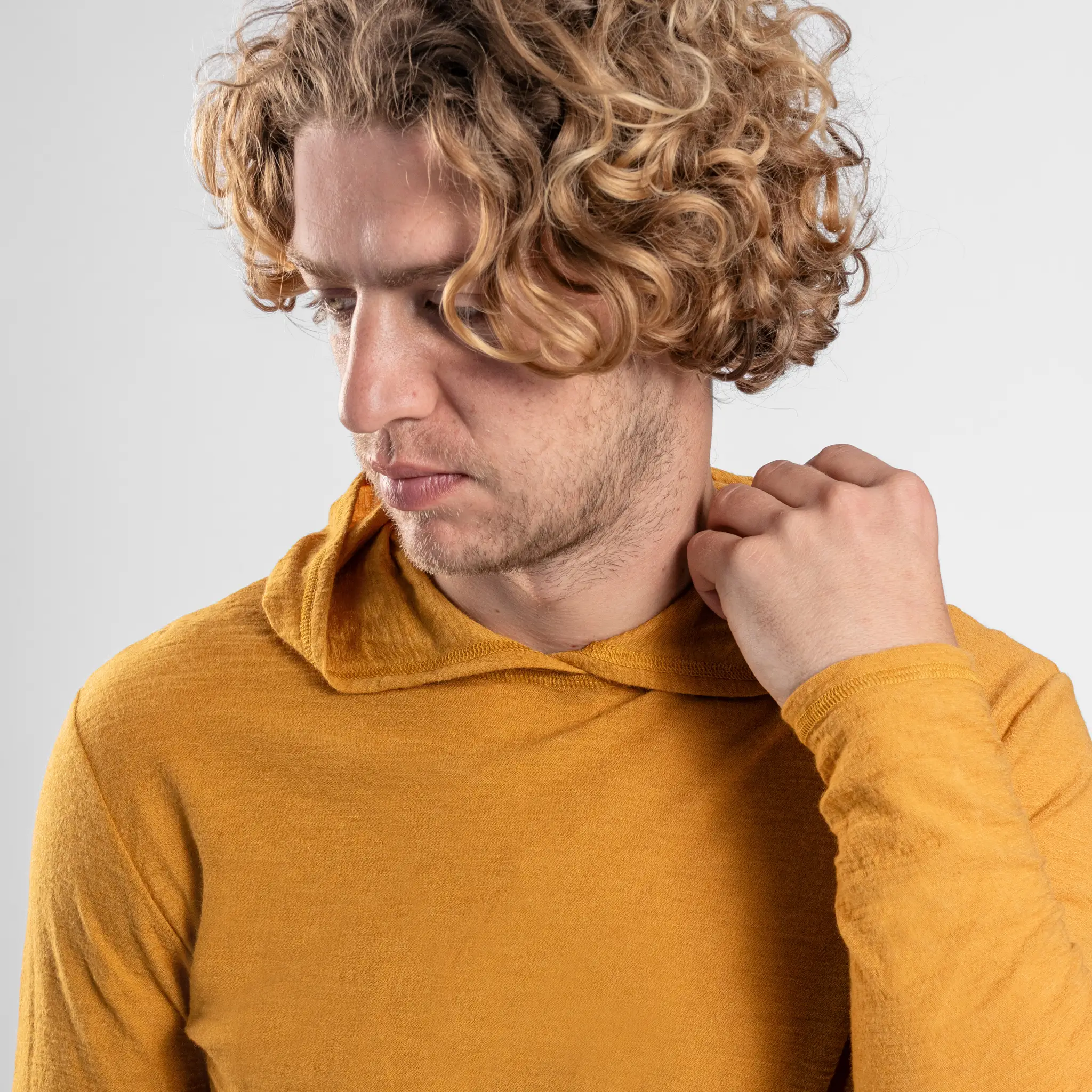 Men's Alpaca Wool Sun Hoodie: 160 Ultralight - Image 12