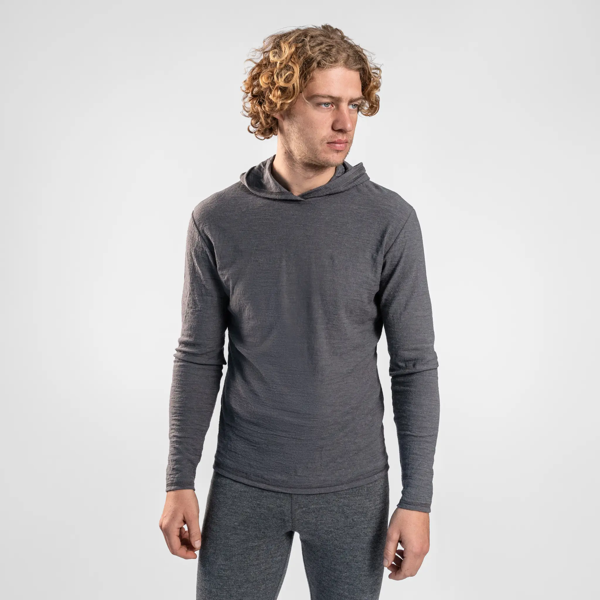 Men's Alpaca Wool Sun Hoodie: 160 Ultralight - Image 13