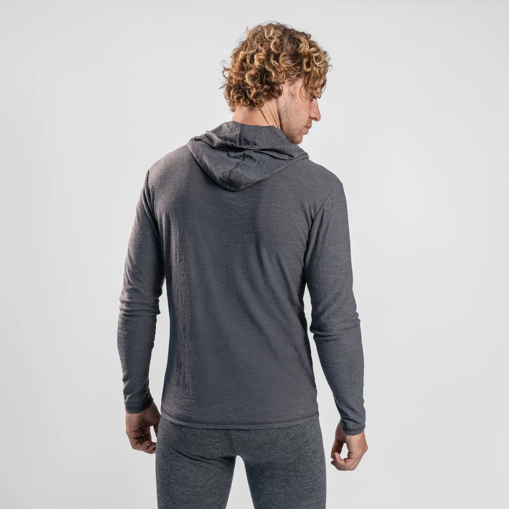 Men's Alpaca Wool Sun Hoodie: 160 Ultralight - Image 15