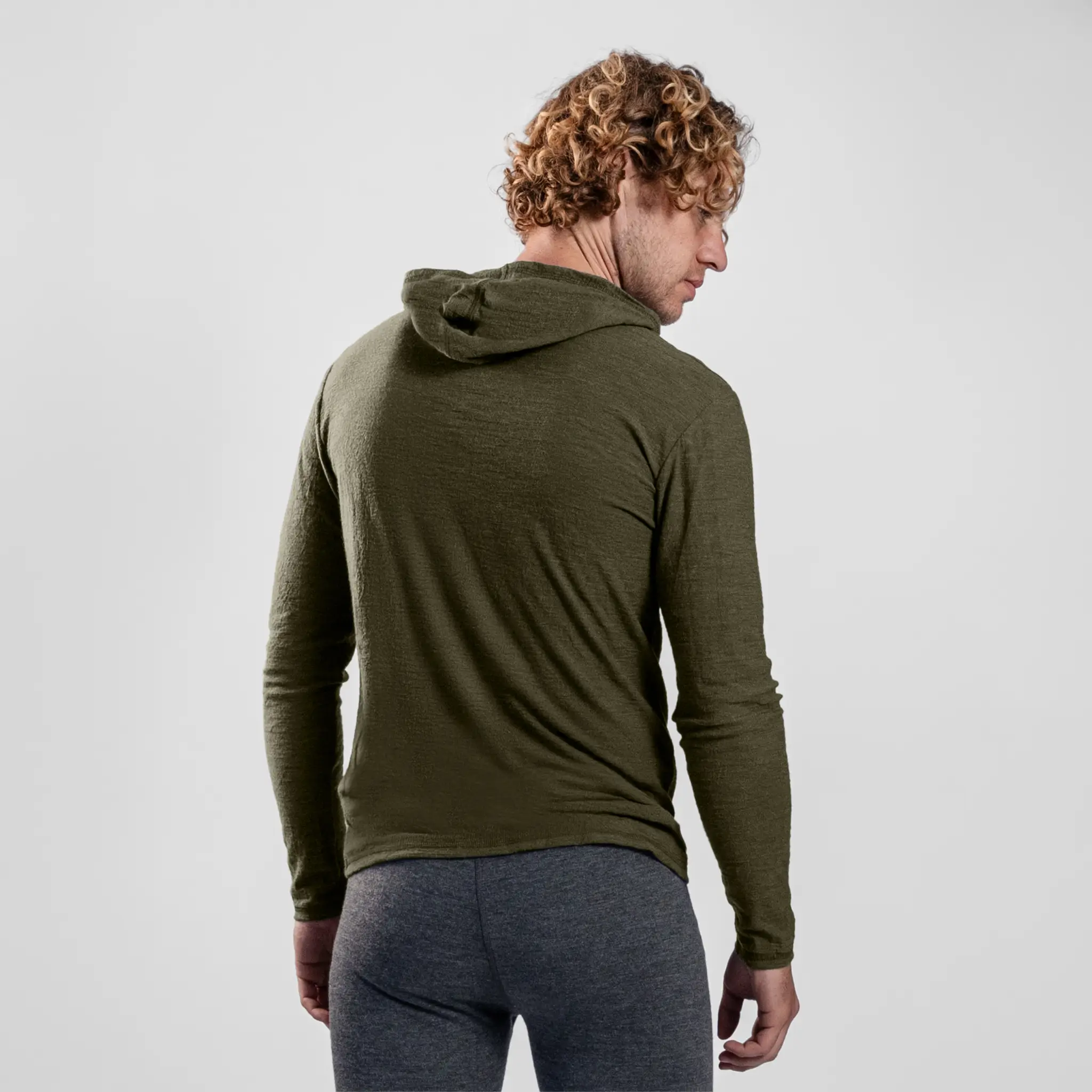 Men's Alpaca Wool Sun Hoodie: 160 Ultralight - Image 19