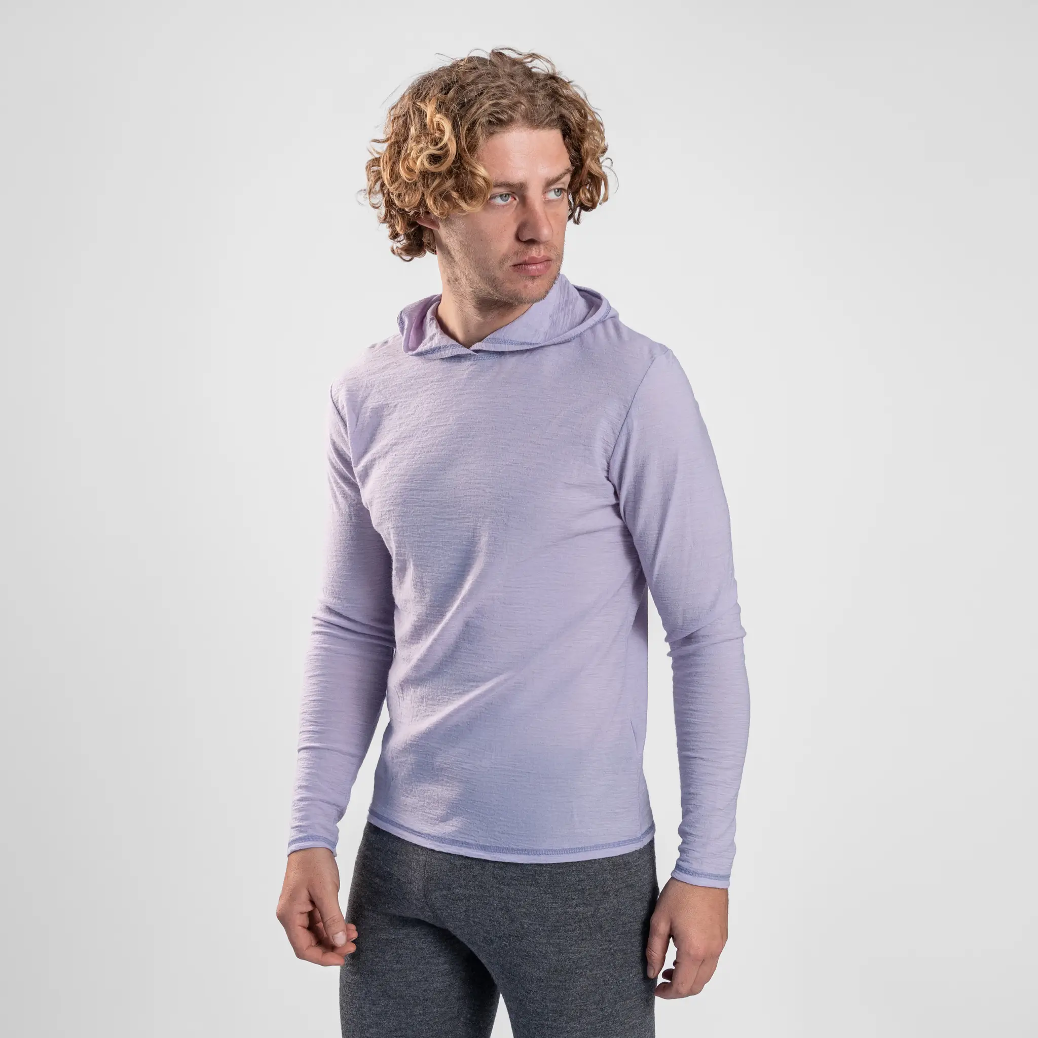 Men's Alpaca Wool Sun Hoodie: 160 Ultralight - Image 21