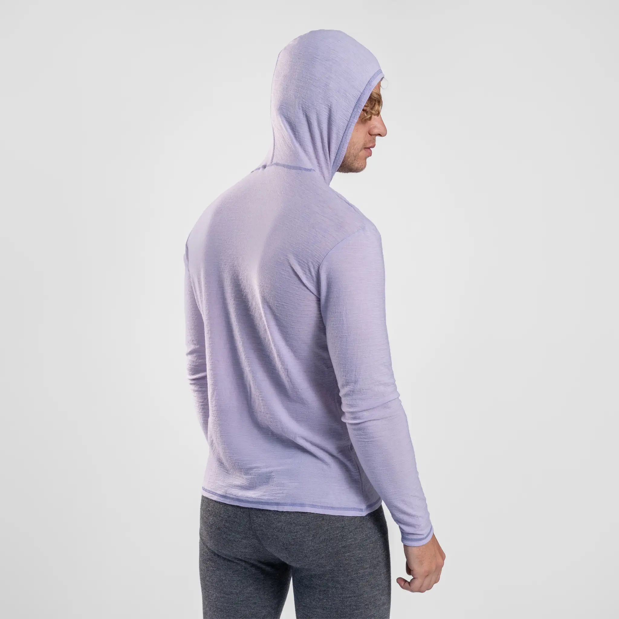 Men's Alpaca Wool Sun Hoodie: 160 Ultralight - Image 23