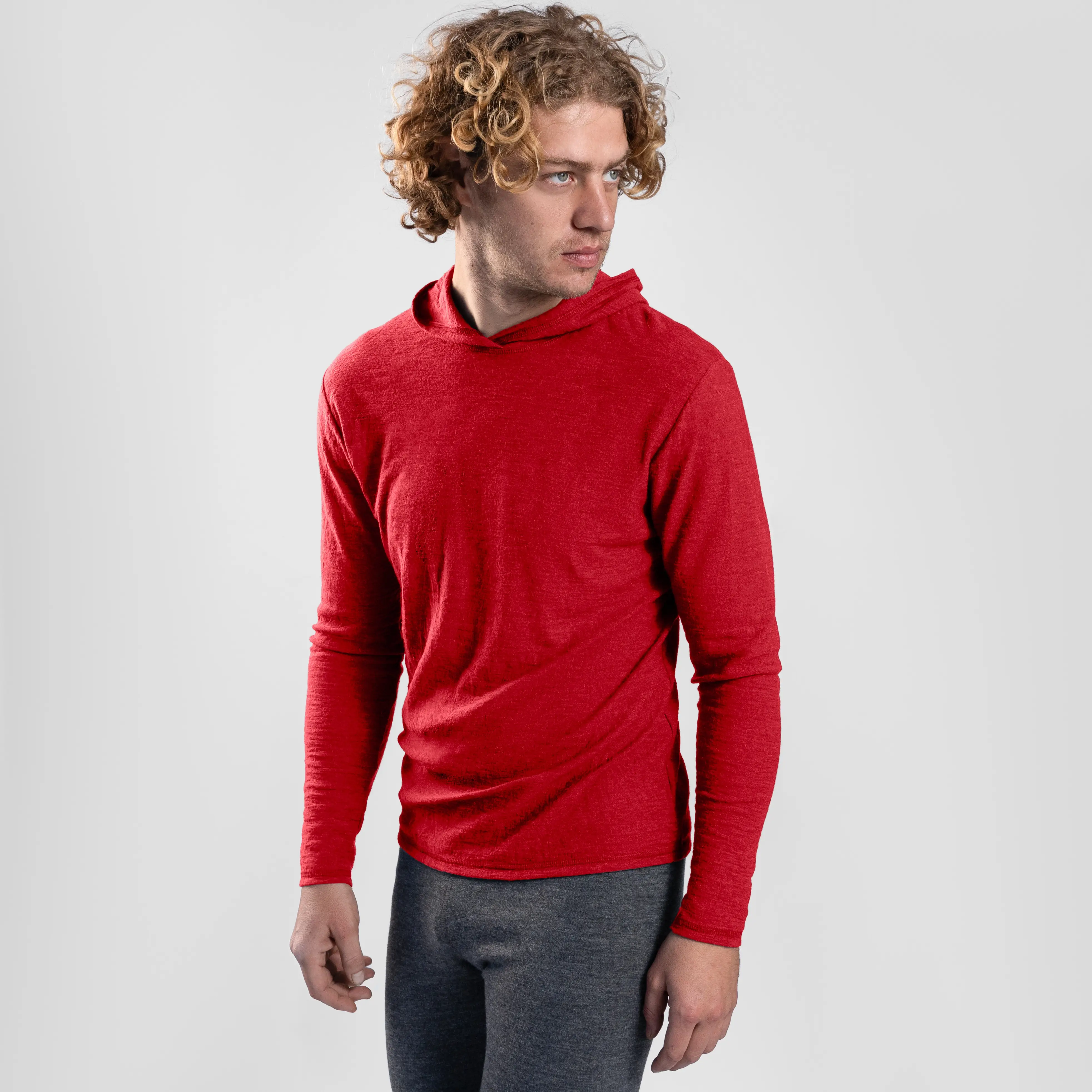 Men's Alpaca Wool Sun Hoodie: 160 Ultralight - Image 25