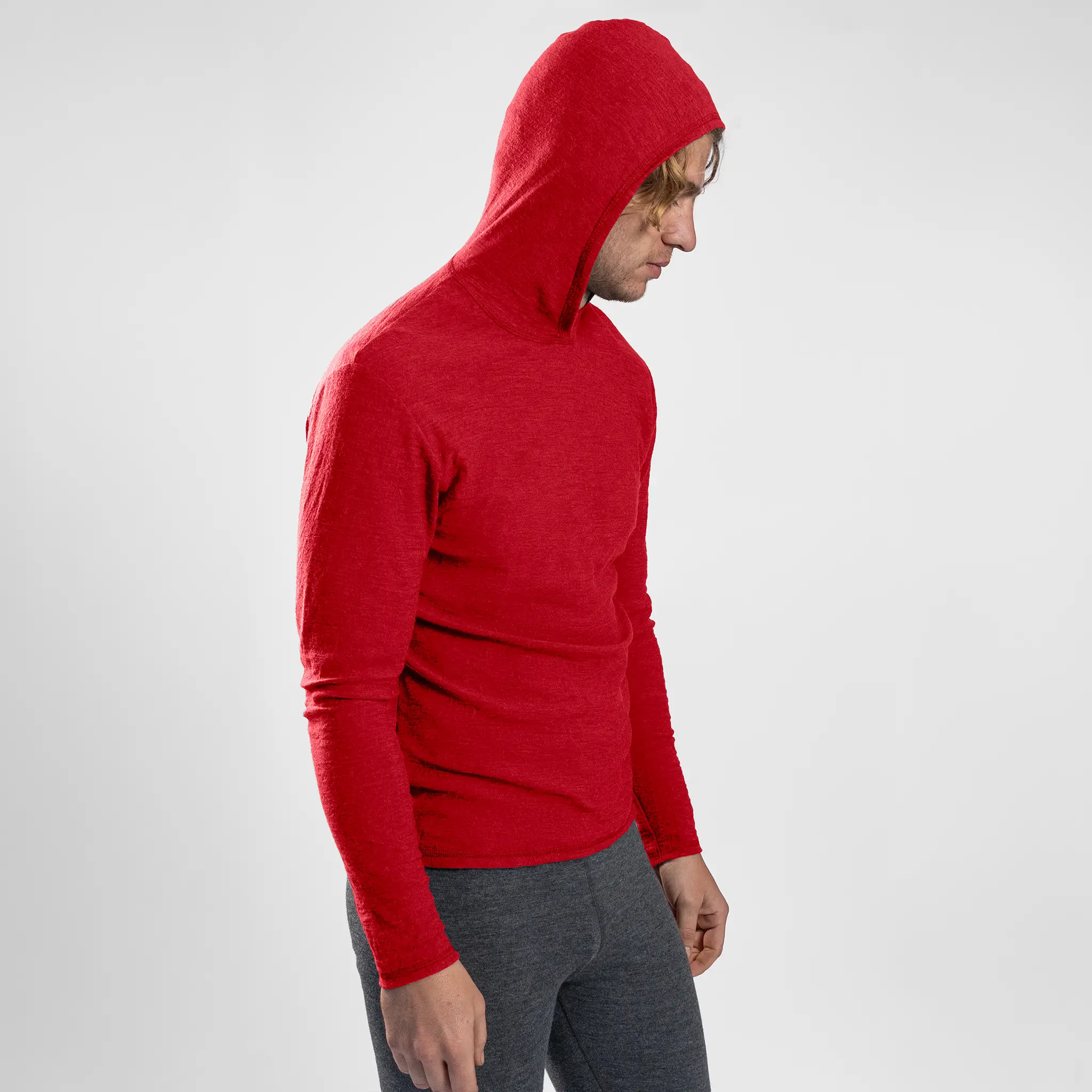 Men's Alpaca Wool Sun Hoodie: 160 Ultralight - Image 26