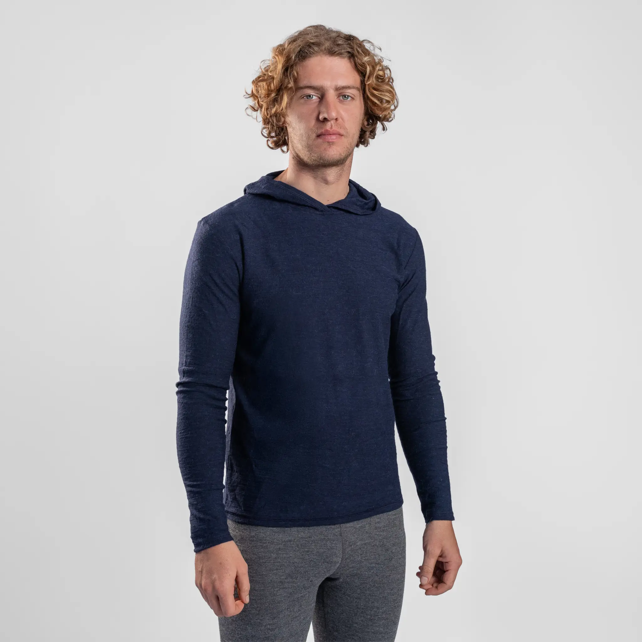 Men's Alpaca Wool Sun Hoodie: 160 Ultralight - Image 29