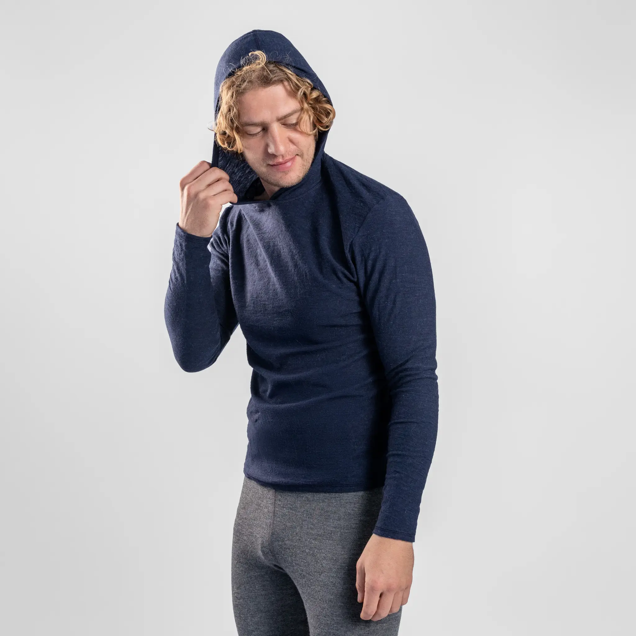 Men's Alpaca Wool Sun Hoodie: 160 Ultralight - Image 30