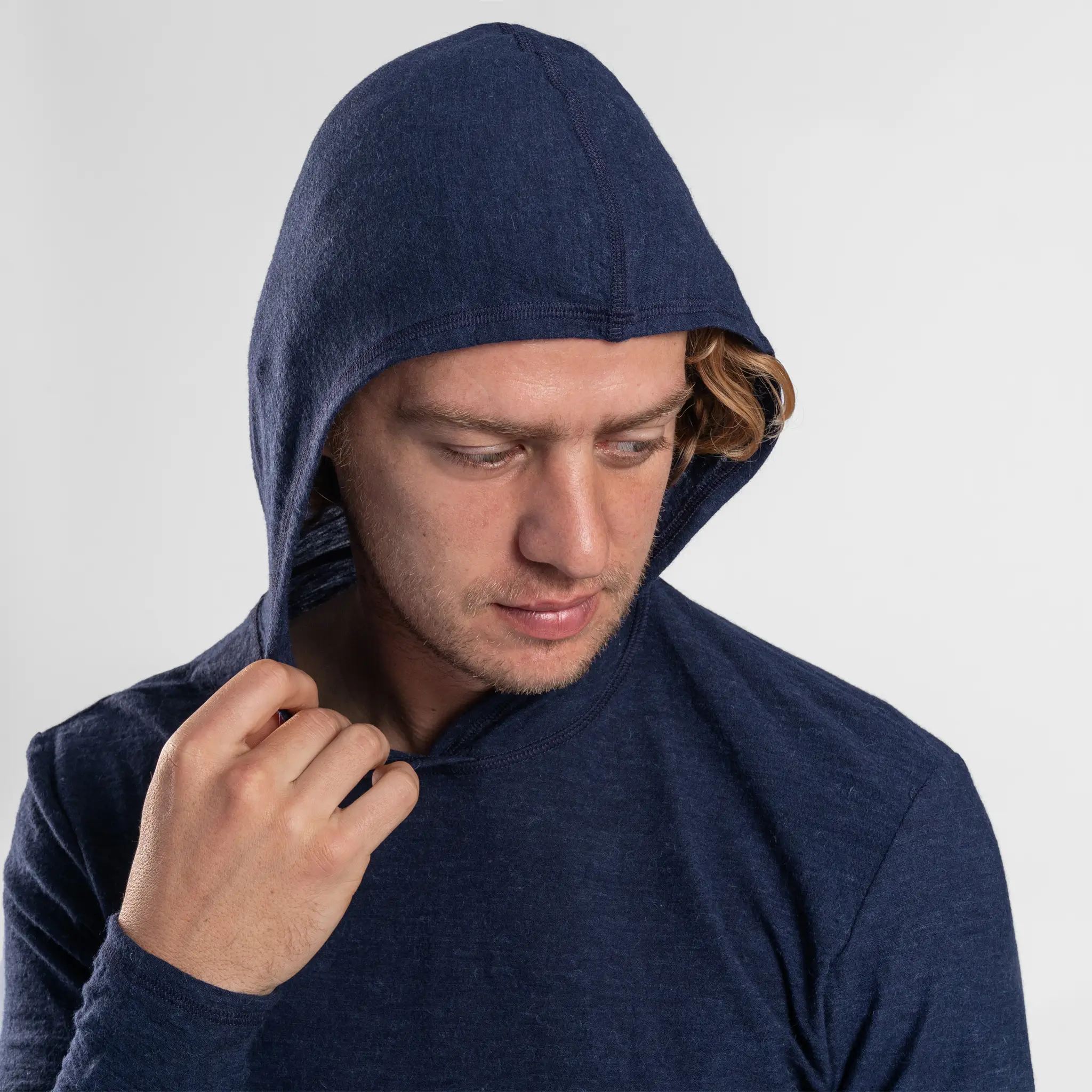 Men's Alpaca Wool Sun Hoodie: 160 Ultralight - Image 32