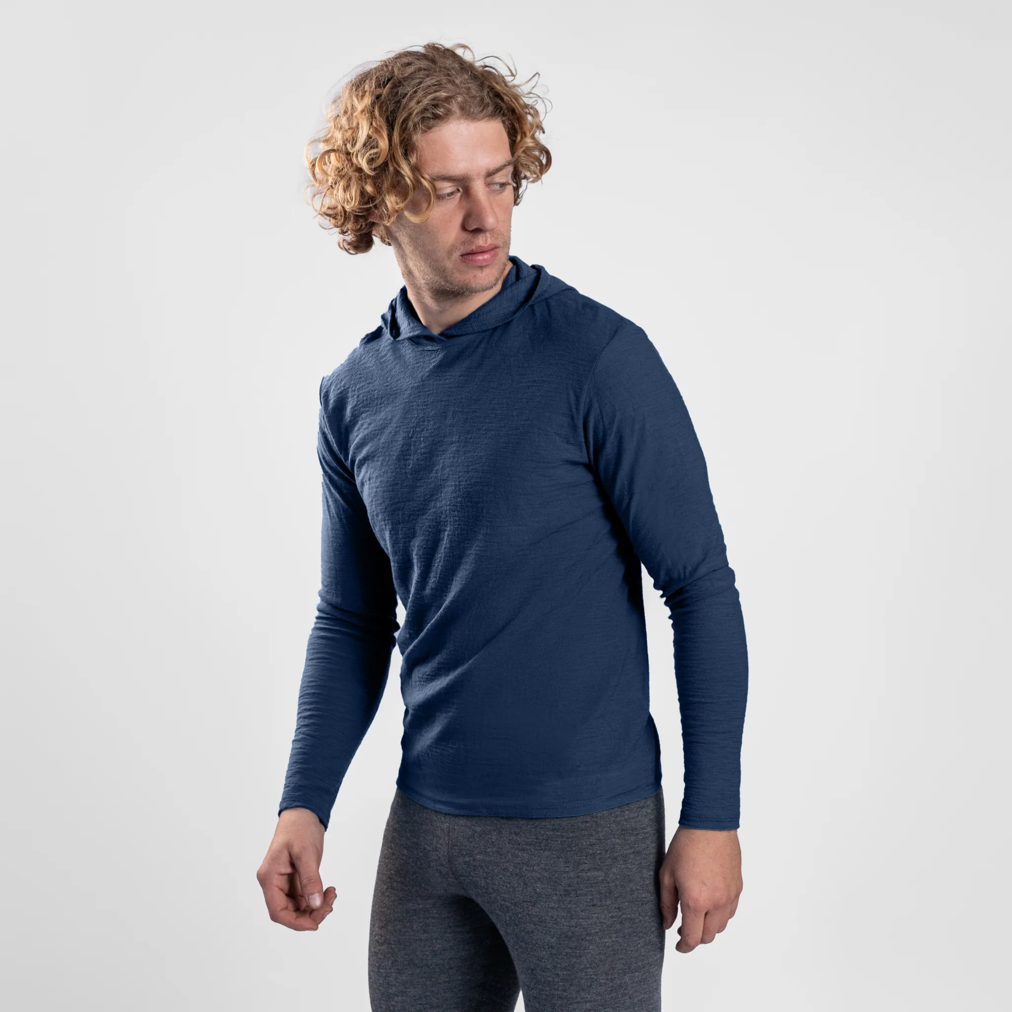 Men's Alpaca Wool Sun Hoodie: 160 Ultralight - Image 34