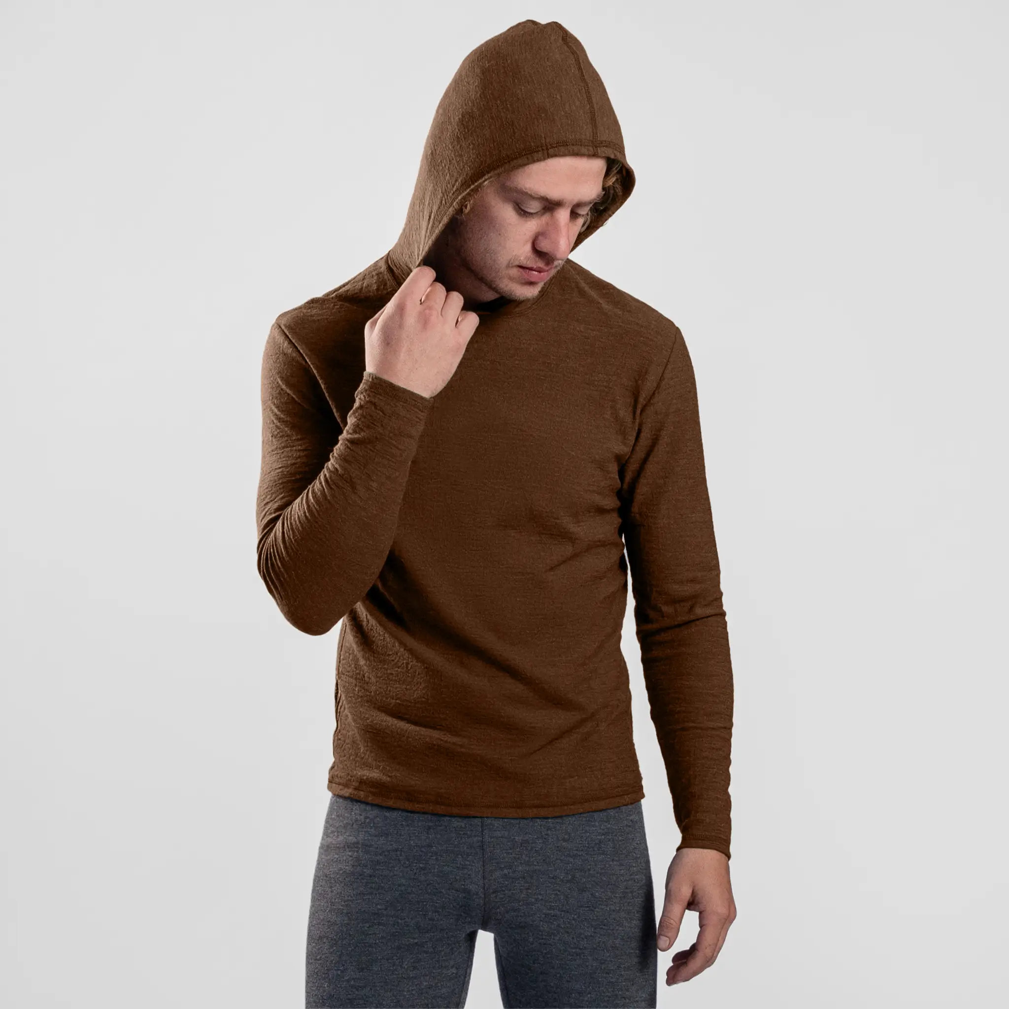 Men's Alpaca Wool Sun Hoodie: 160 Ultralight - Image 36