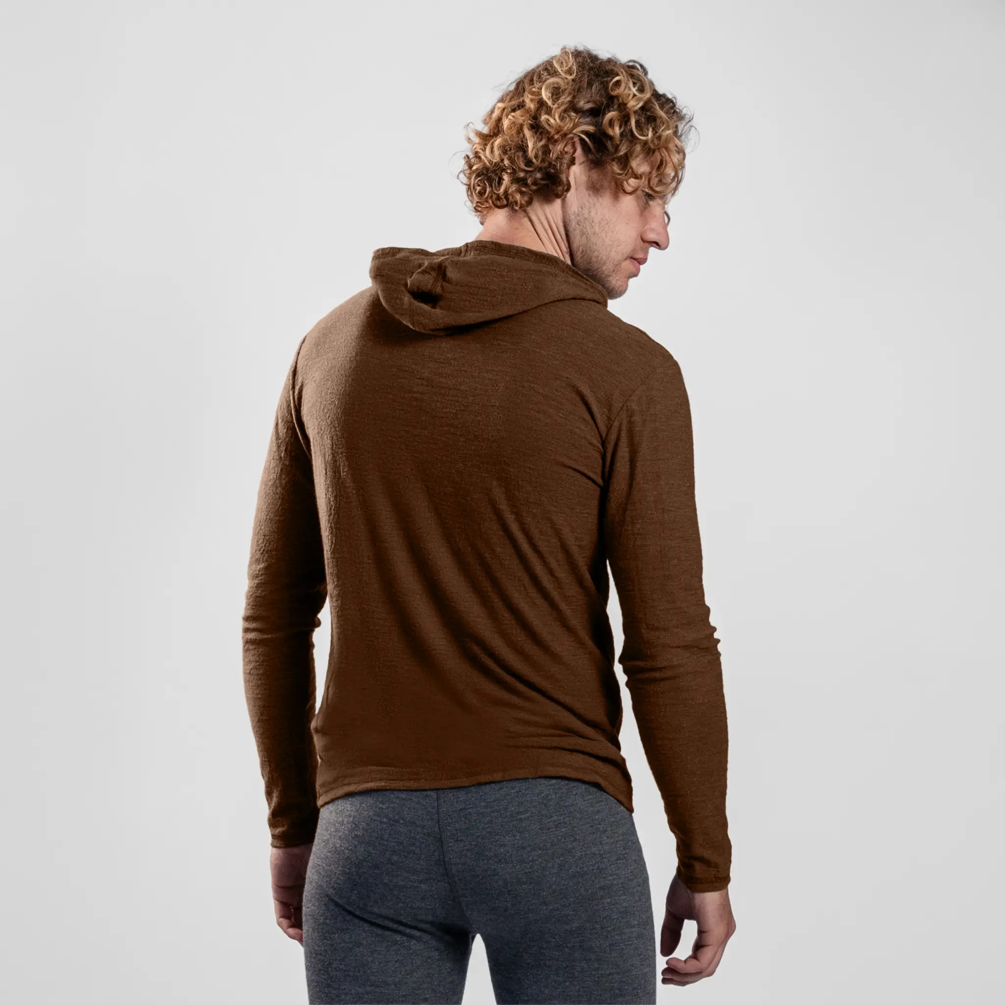 Men's Alpaca Wool Sun Hoodie: 160 Ultralight - Image 37