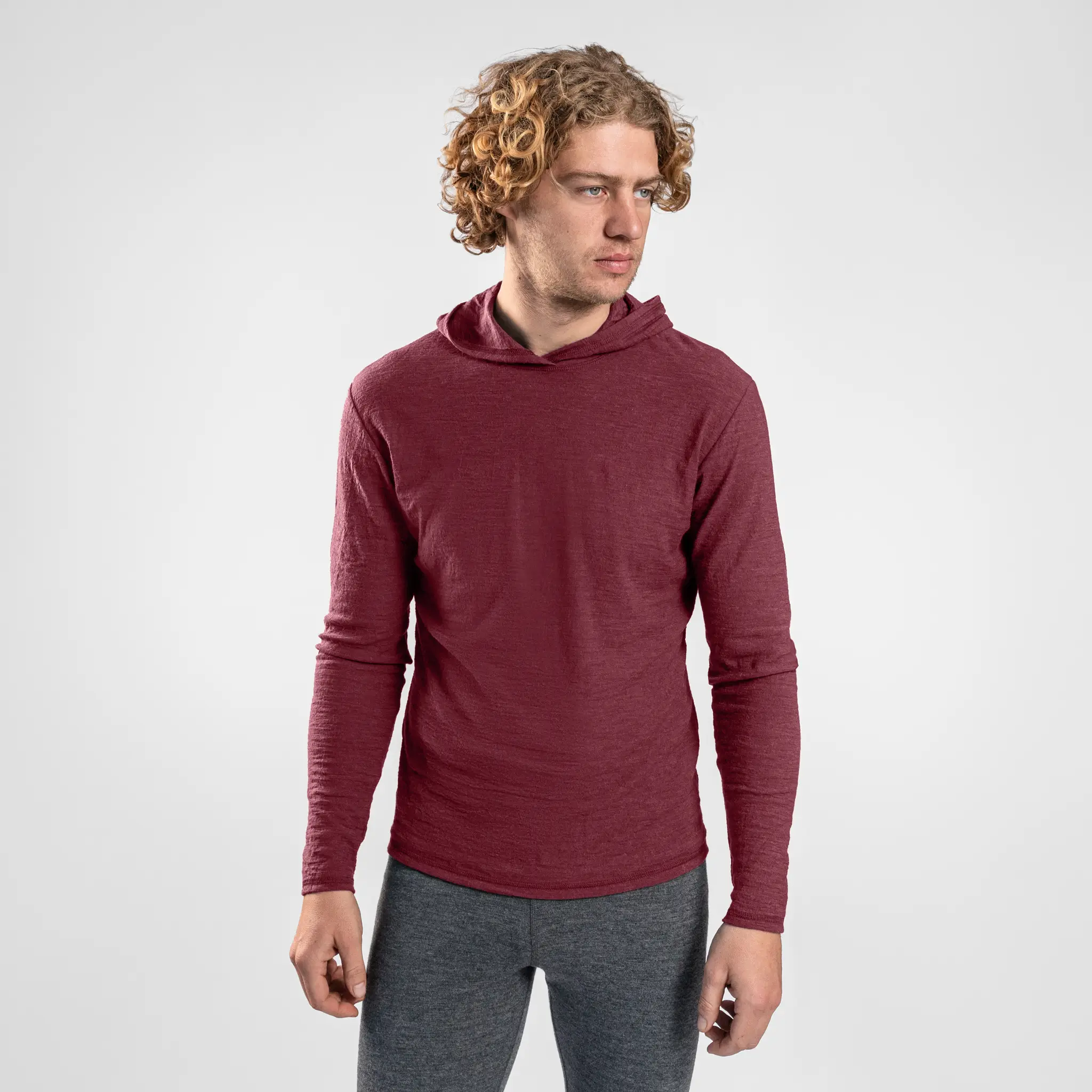 Men's Alpaca Wool Sun Hoodie: 160 Ultralight - Image 40