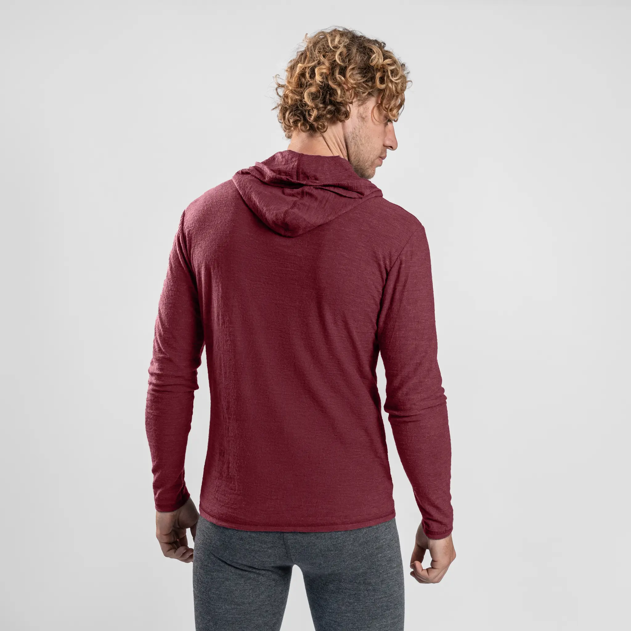 Men's Alpaca Wool Sun Hoodie: 160 Ultralight - Image 41